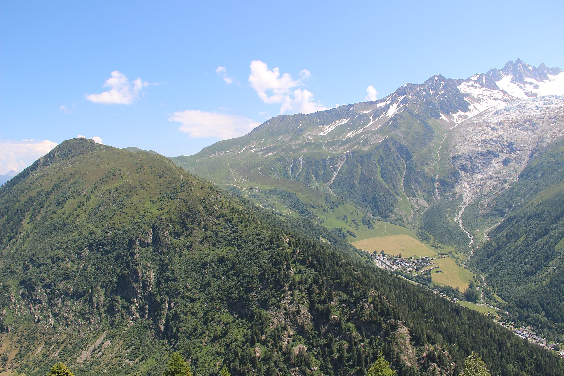 The Aiguillette des Posettes above Le Tour