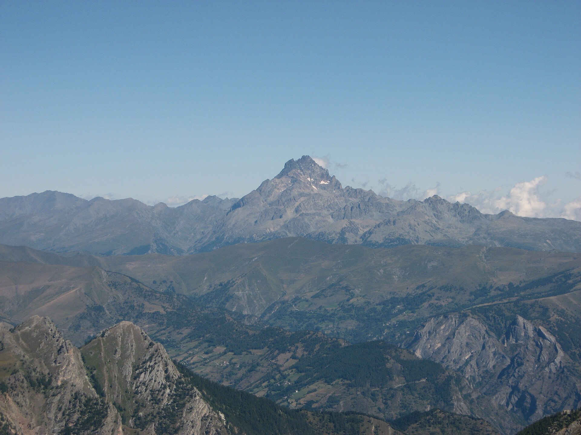 Monviso depuis la Rocca la Meja