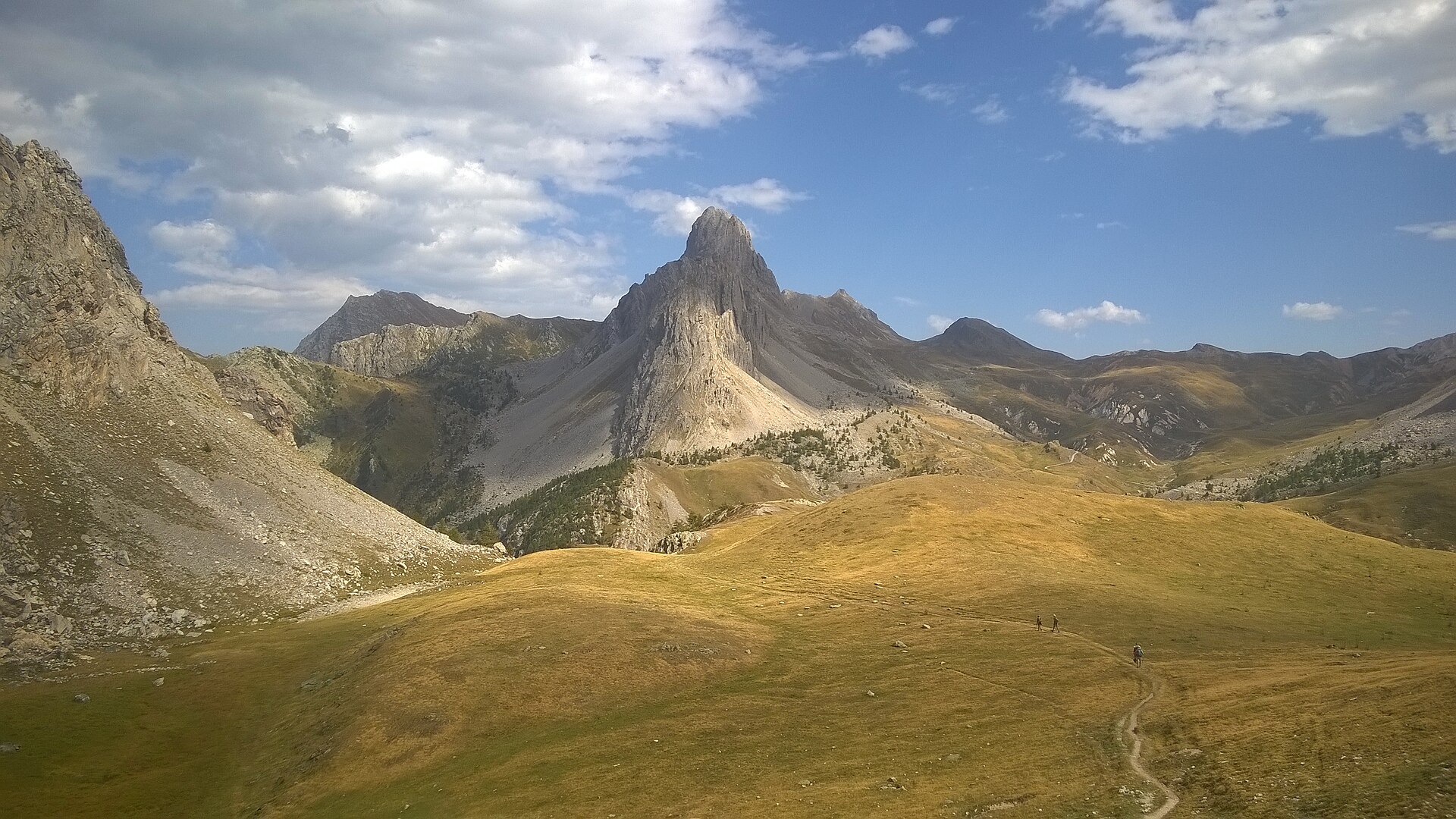 Rocca la Meja depuis le plateau de la Gardetta