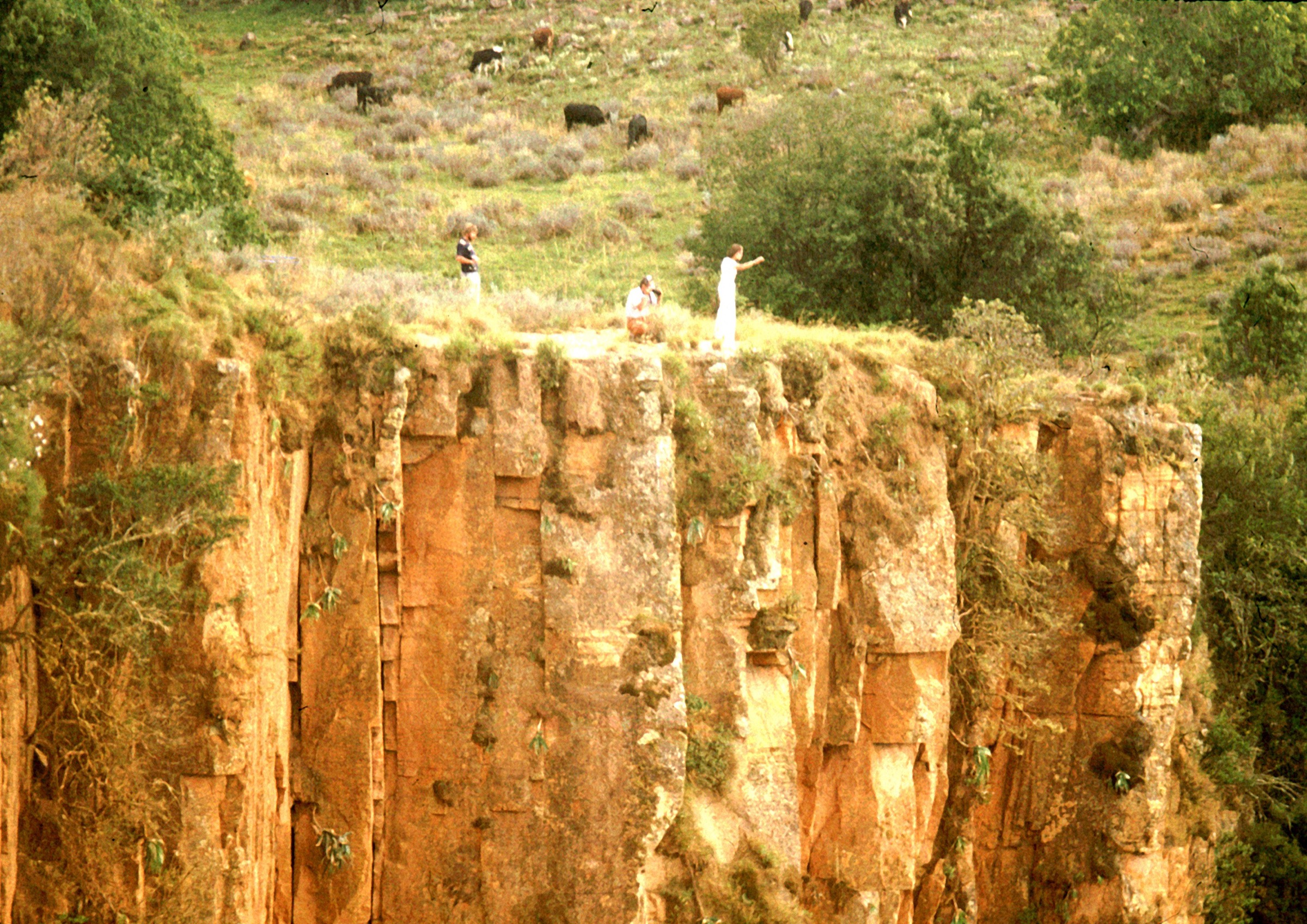 Canyon et escarpement du plateau de Huíla — image régionale / représentative ; aucune photographie haute résolution sous licence compatible de la Serra da Neve n'a été localisée