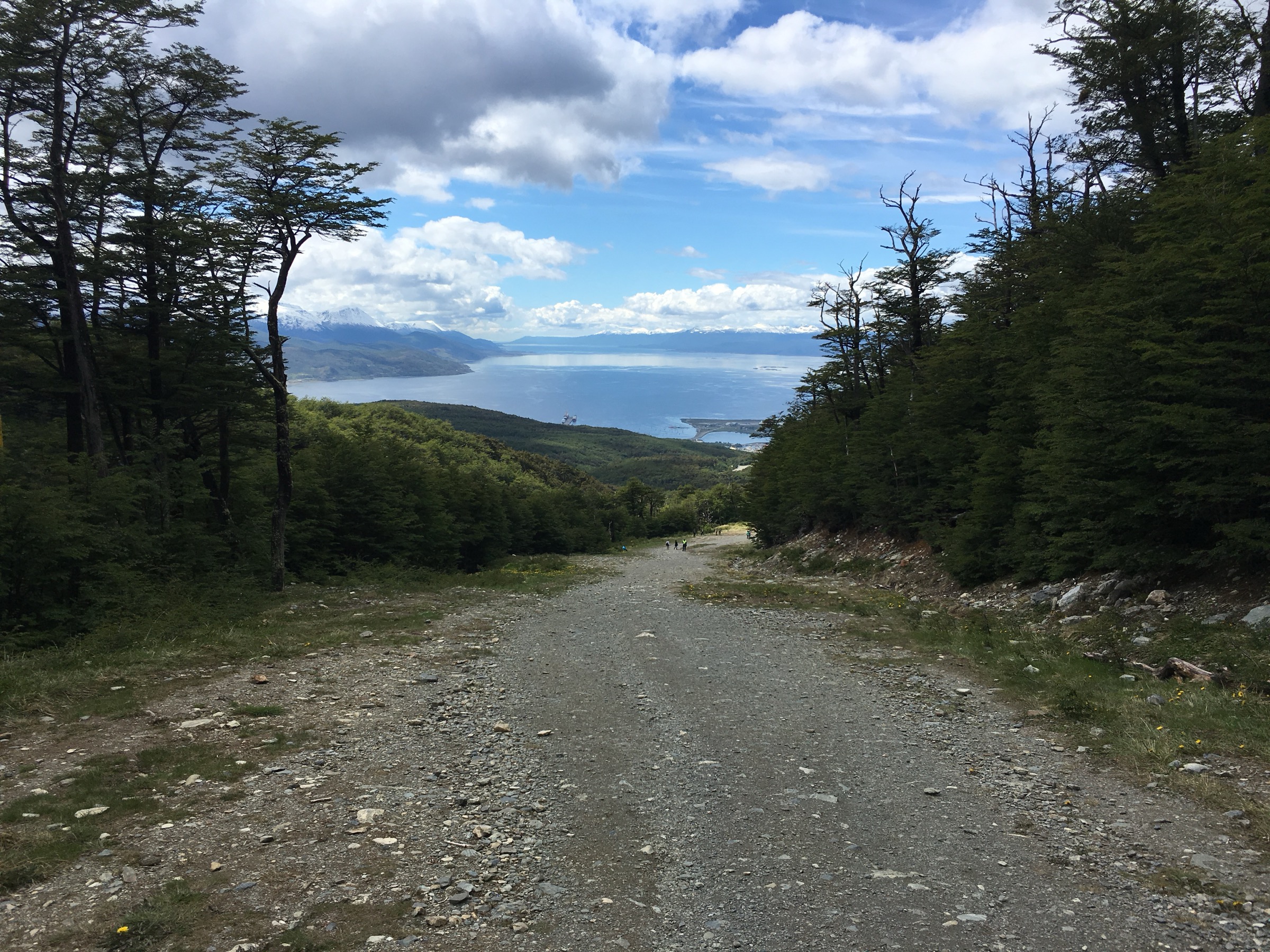Glaciar Martial above Ushuaia, looking out over the Beagle Channel