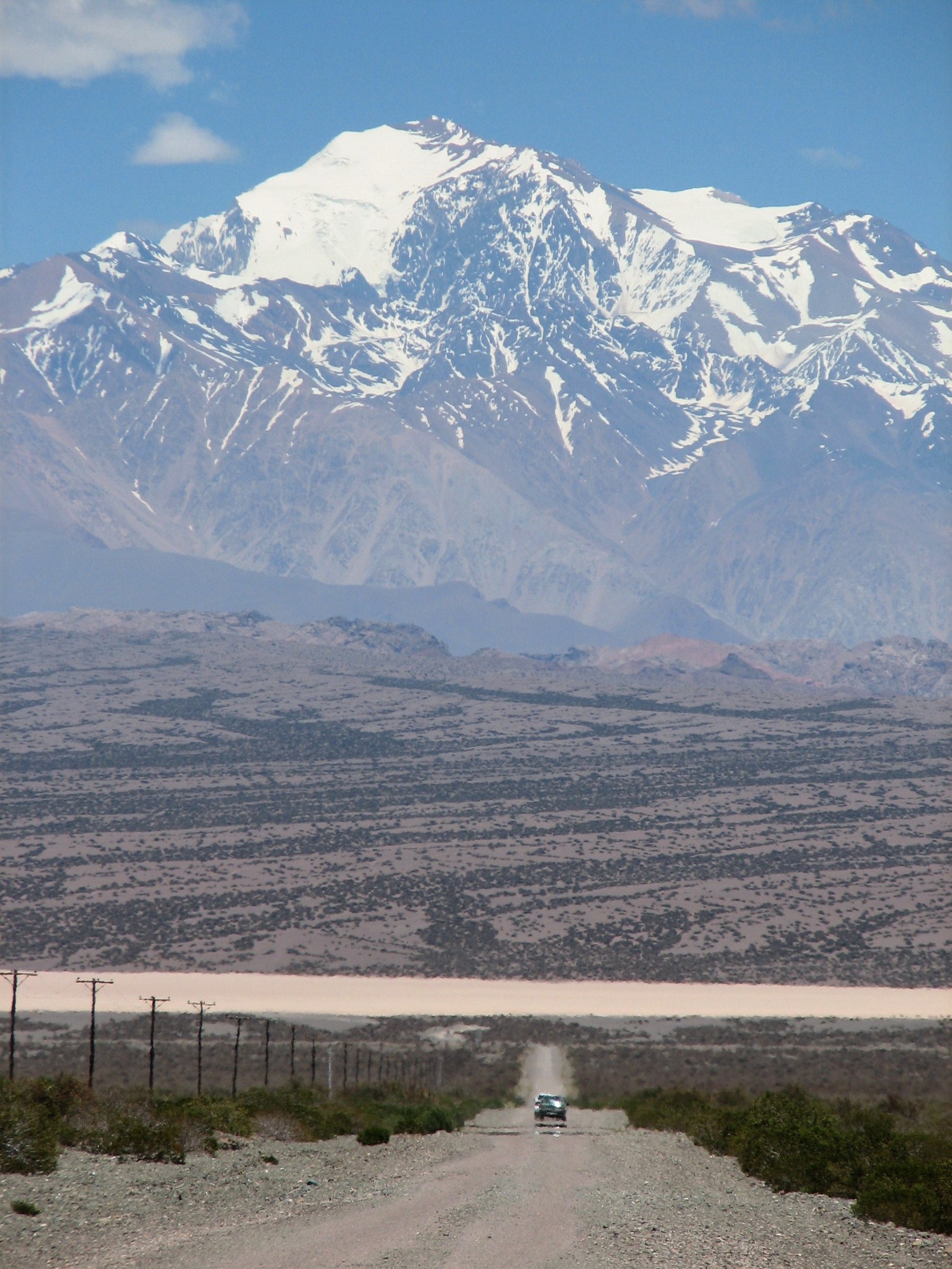 Cerro Mercedario from El Leoncito, San Juan