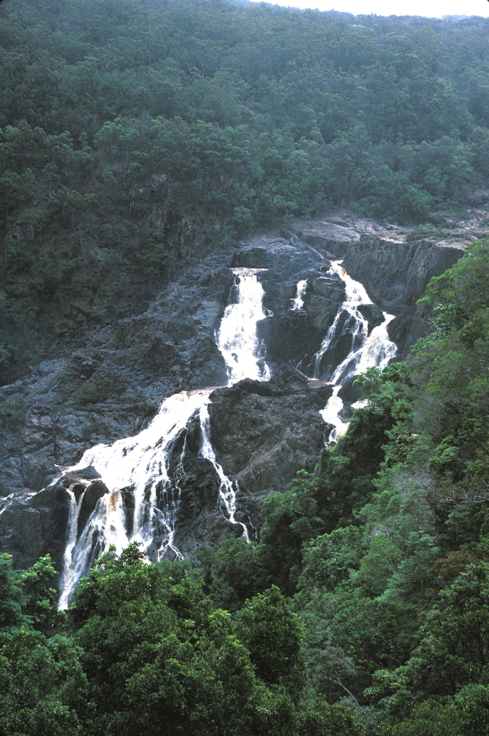 Din Din / Barron Falls tiered cascade in Barron Gorge National Park