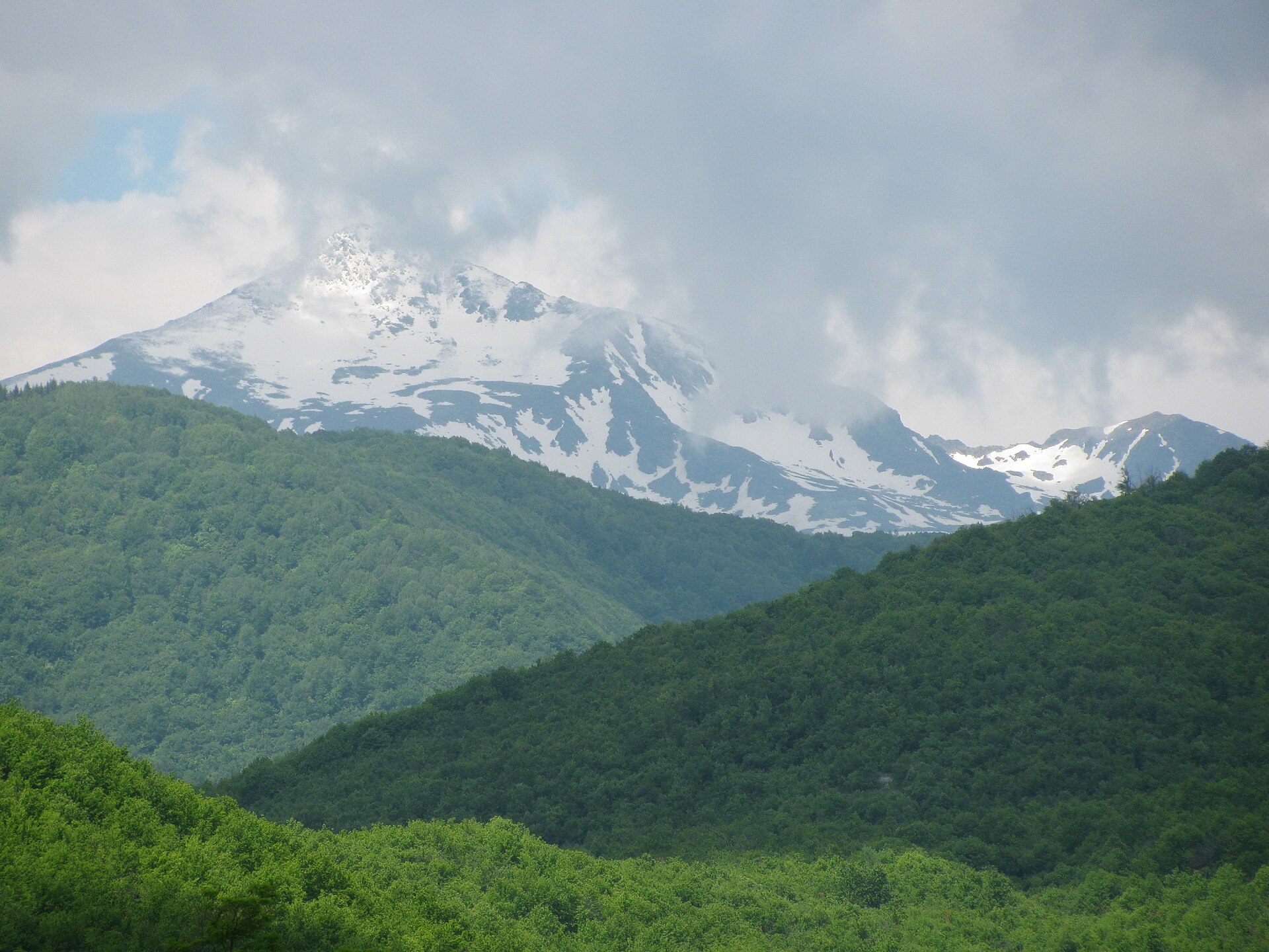Vue depuis le sommet de Gjeravica