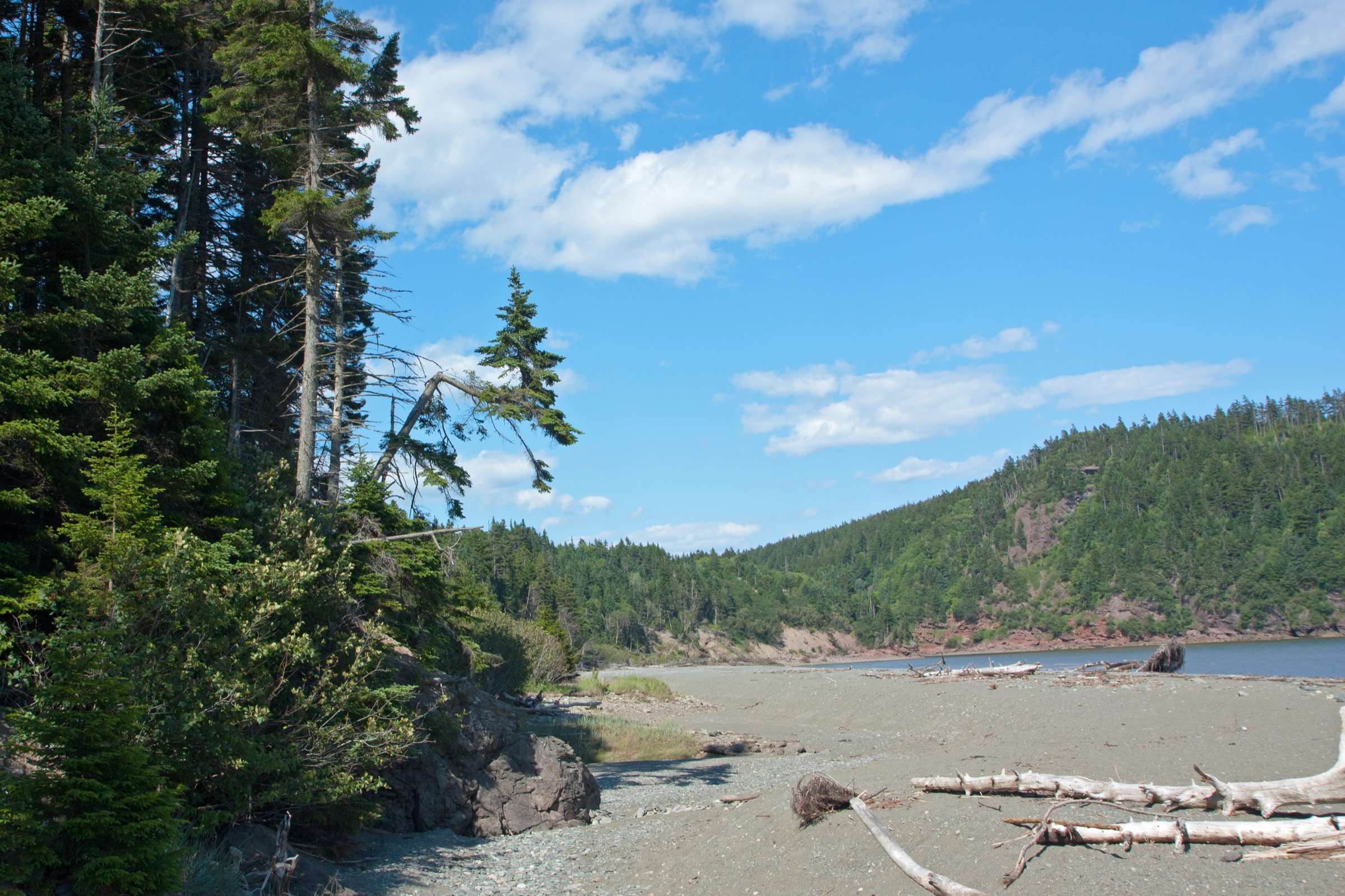 Point Wolfe estuary at the head of the Goose River Trail in Fundy National Park