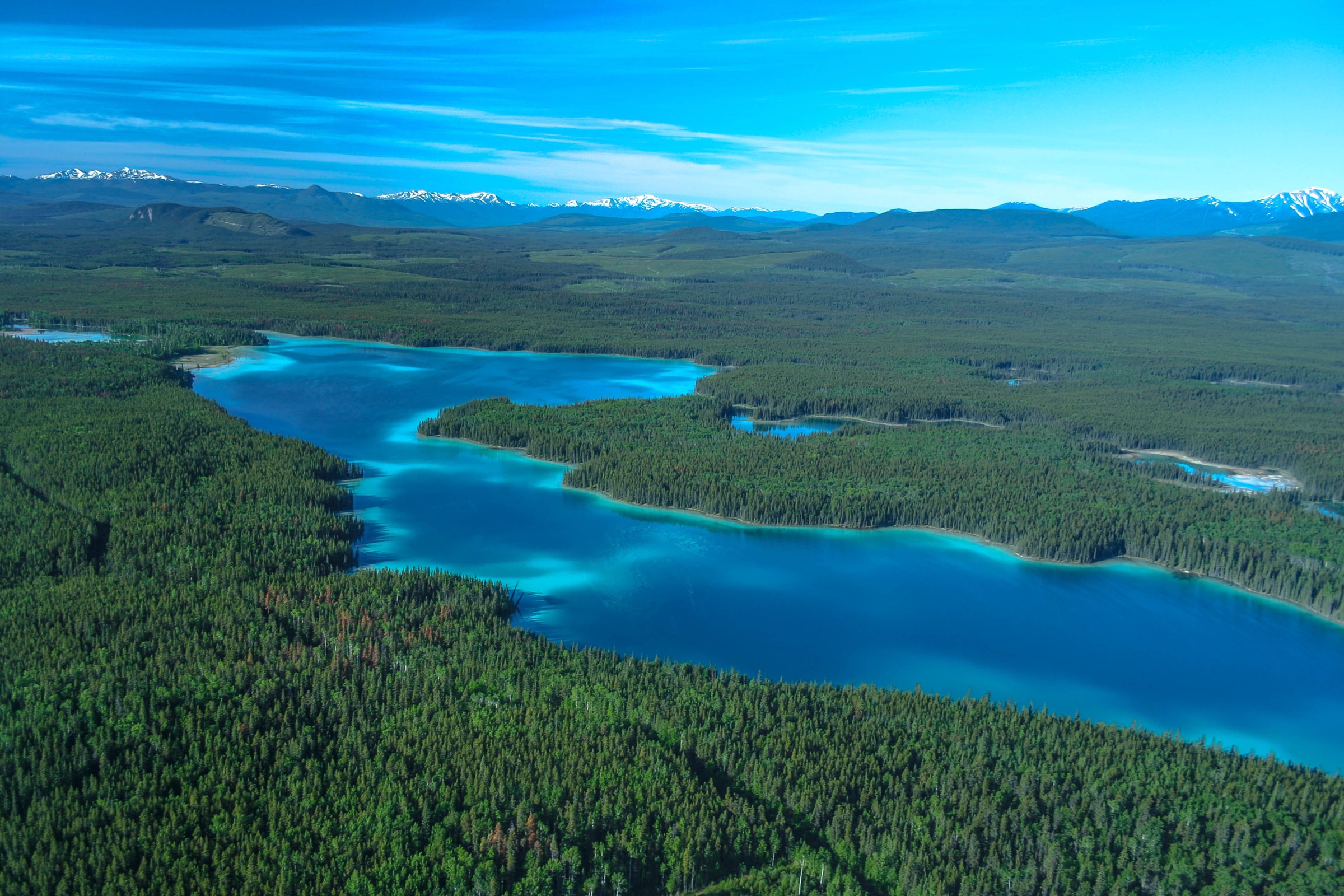 Ed Bird Lake in the central Omineca Mountains, regional context for the Mount Pope panorama