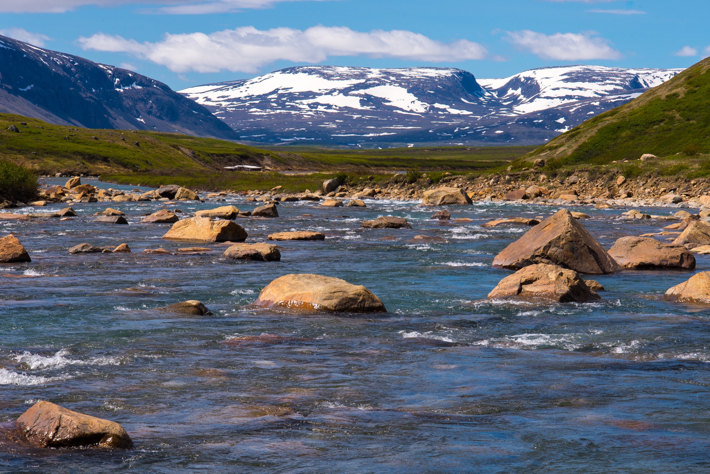 The labyrinth braided channel section of the Koroc River