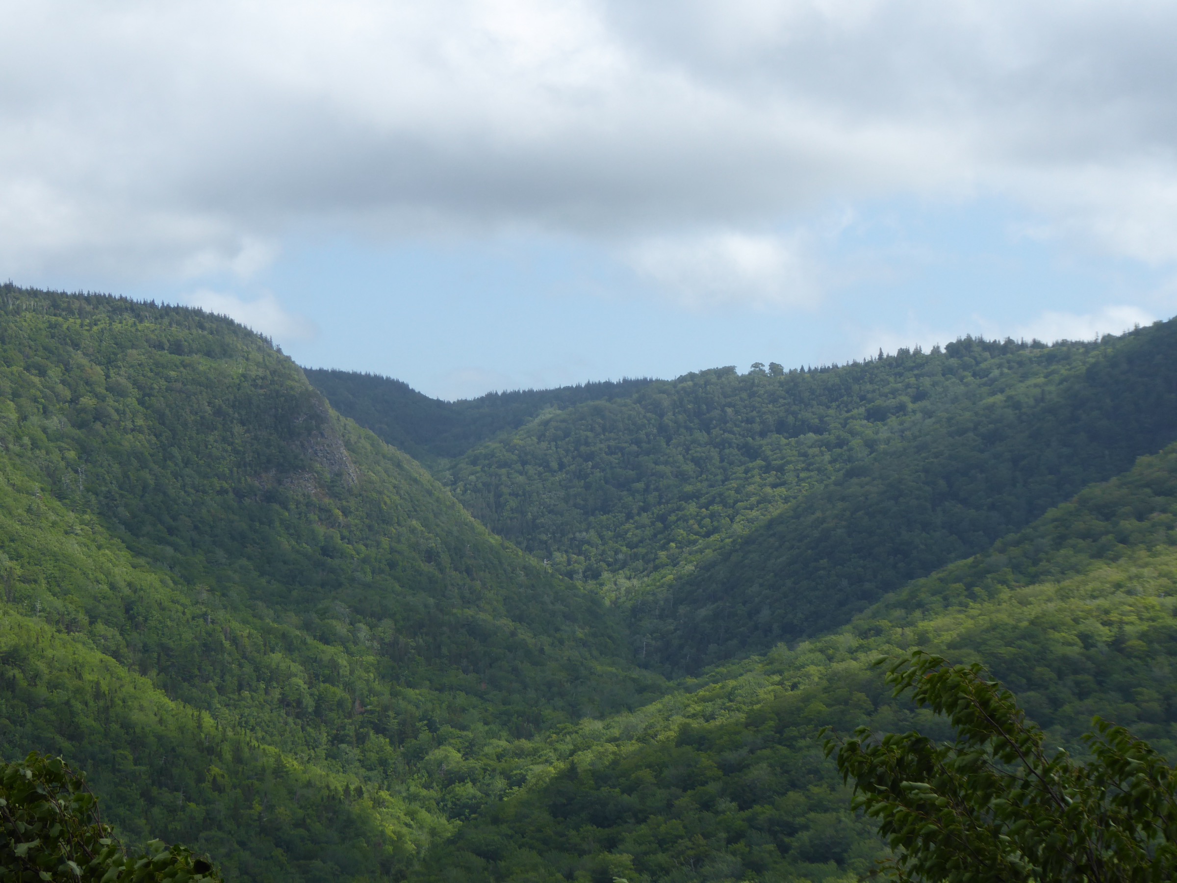 L'escarpement de la faille Aspy au nord du parc national des hautes-terres du Cap-Breton