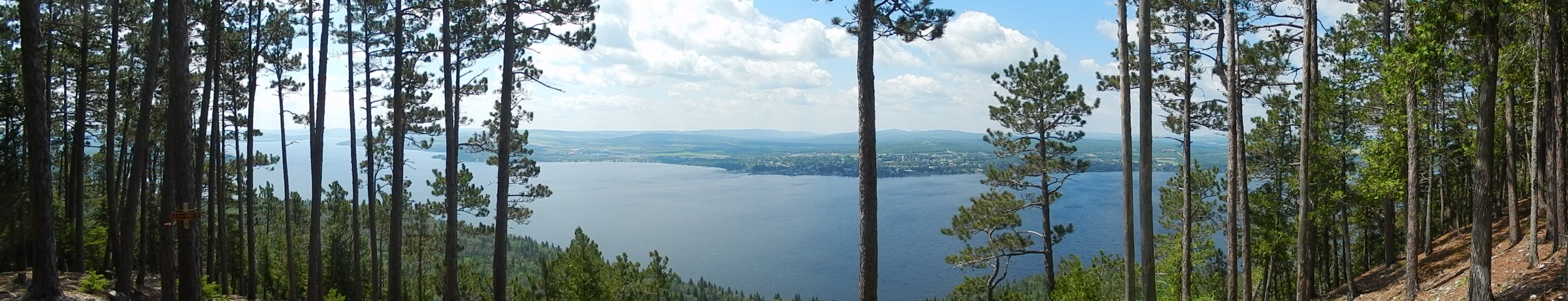 Lac Témiscouata seen from Montagne du Fourneau, Bas-Saint-Laurent, Québec