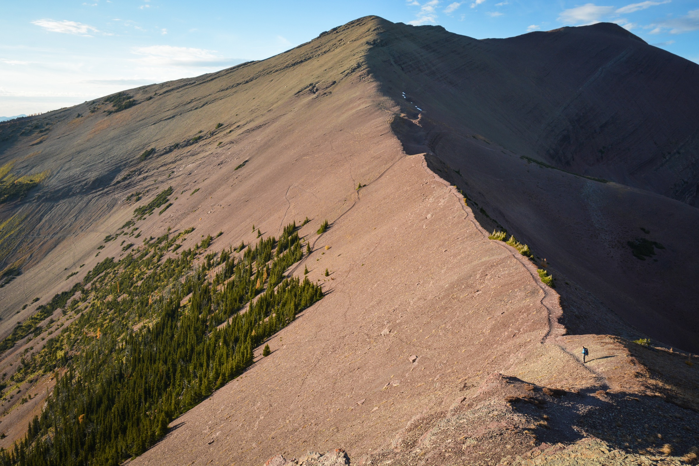 Above tree line on the Carthew-Alderson Trail