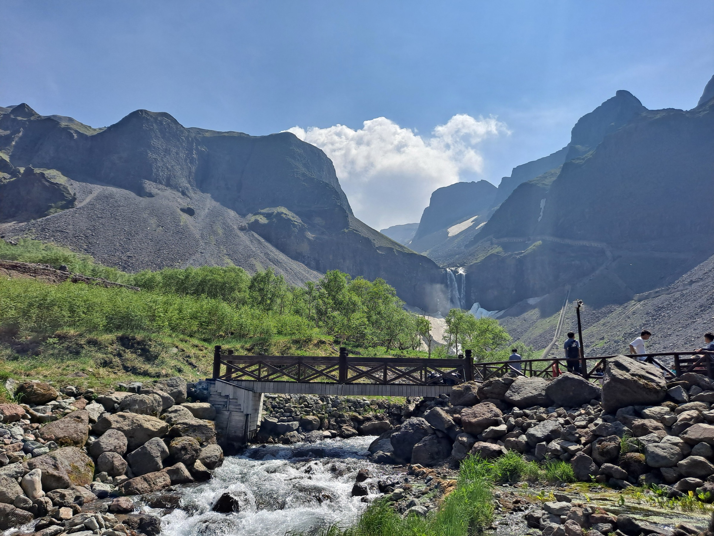Cascade de Changbai sur le versant nord du mont Changbai