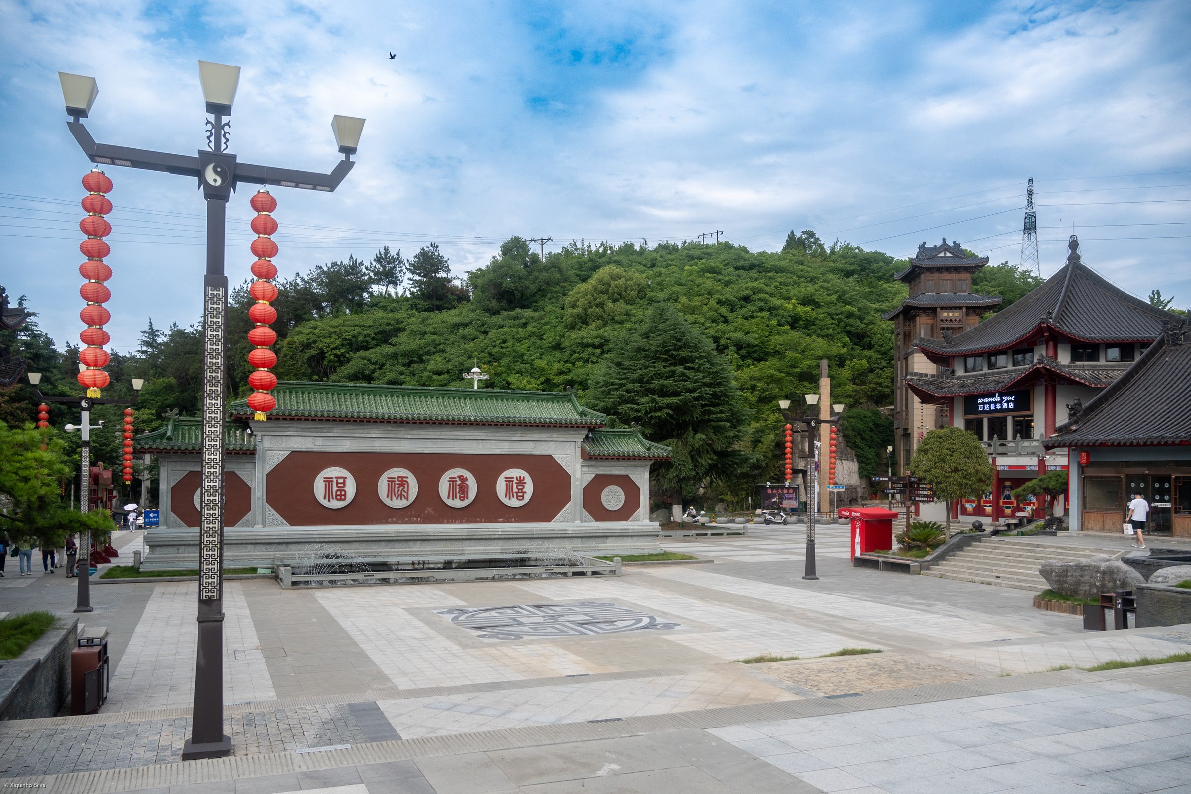 Wudang Mountain temple and valley