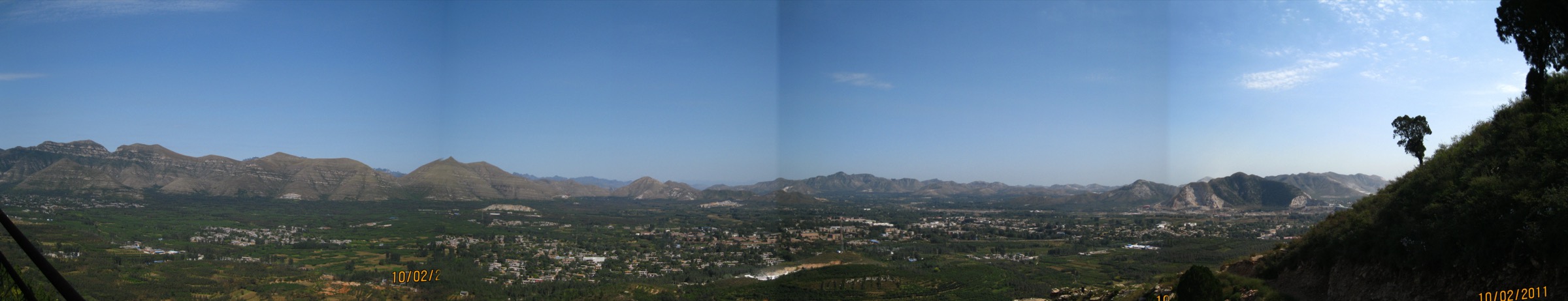 Panoramic view north across the Liupan Mountains