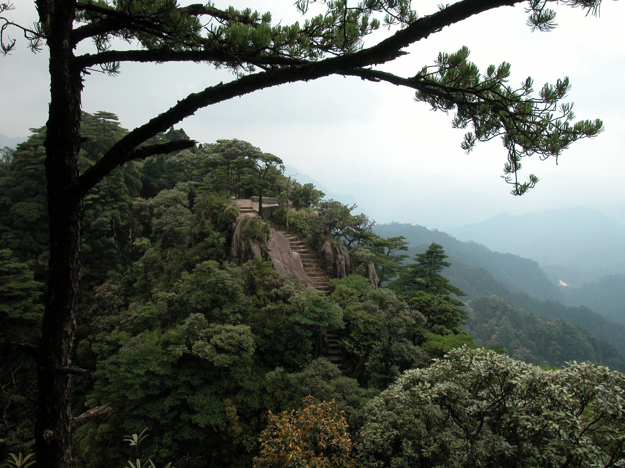 Xiaohuangshan — Petite Montagne Jaune — à l'intérieur du Parc National Forestier du Nanling, nord du Guangdong