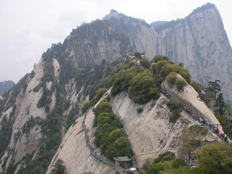 View from Mount Hua North Peak