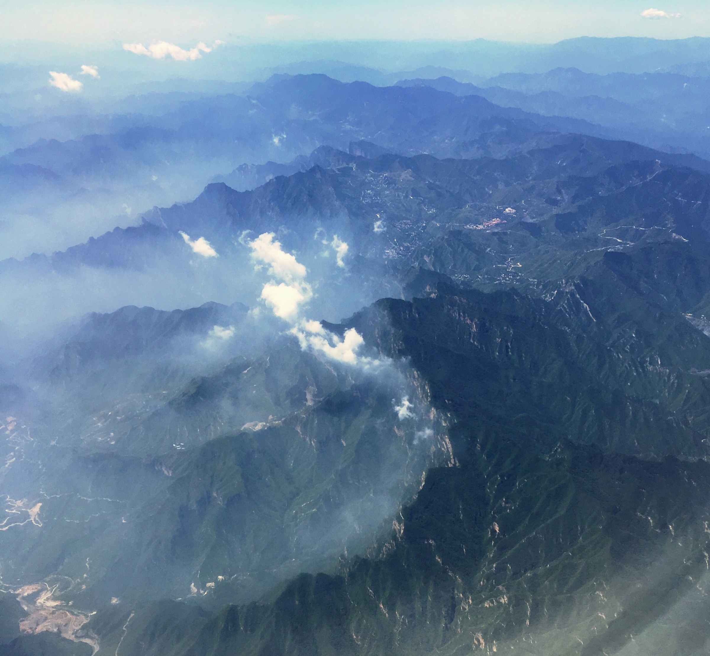 Baihuashan mountains in Fangshan, western Beijing