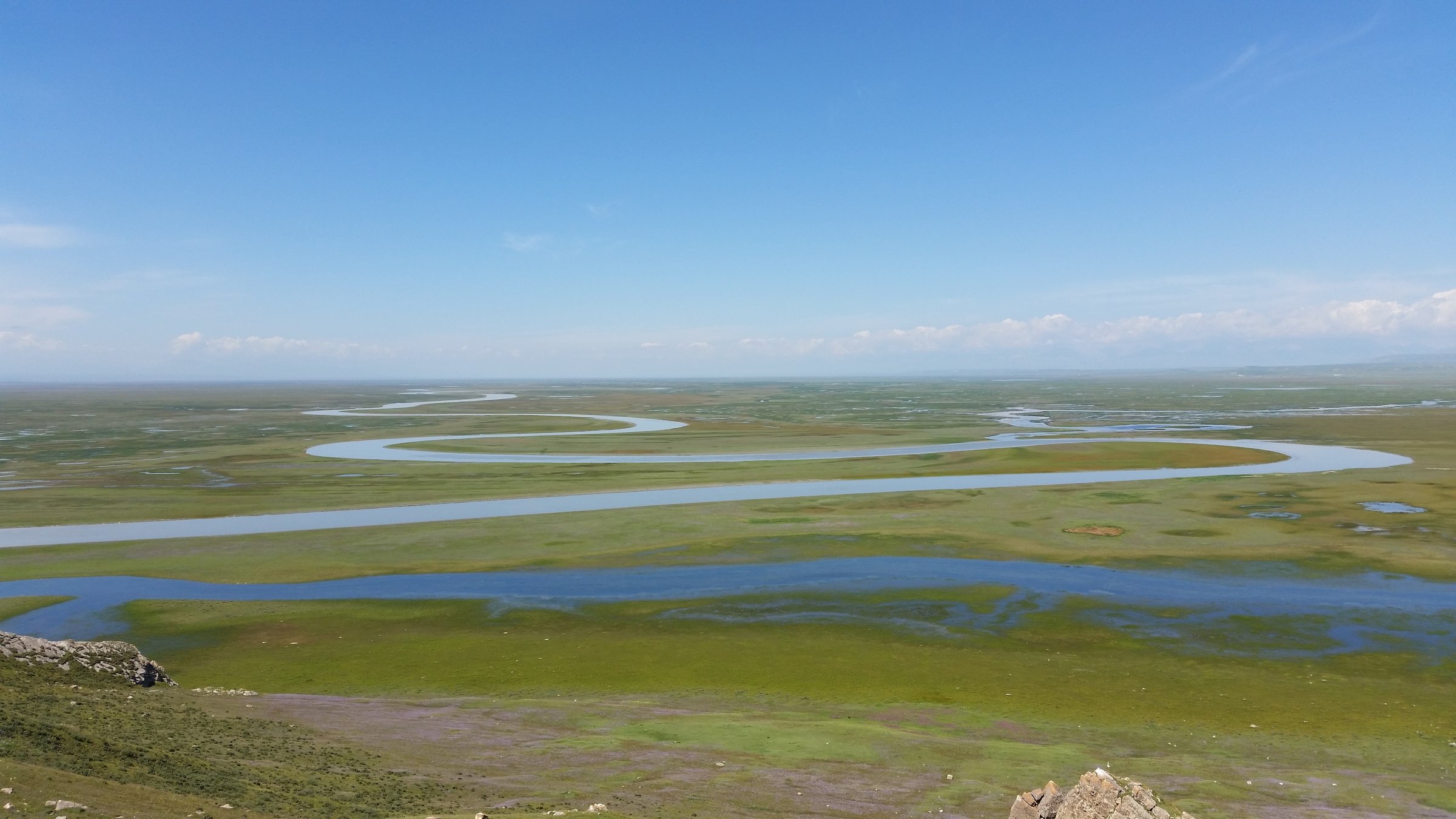 Kaidu River wetland at Bayan-Bulak