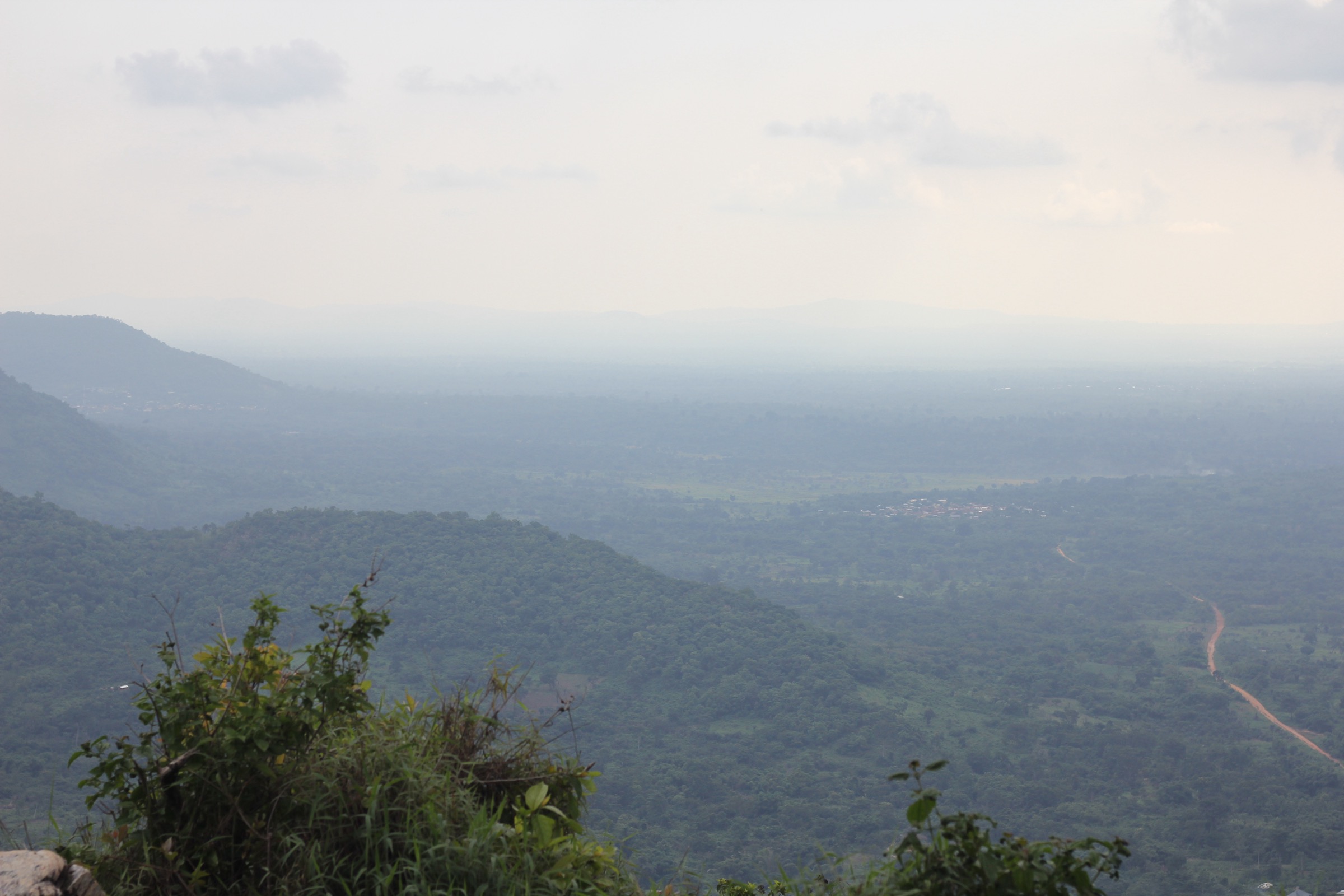 View from the summit of Mount Afadja, Volta Region, Ghana