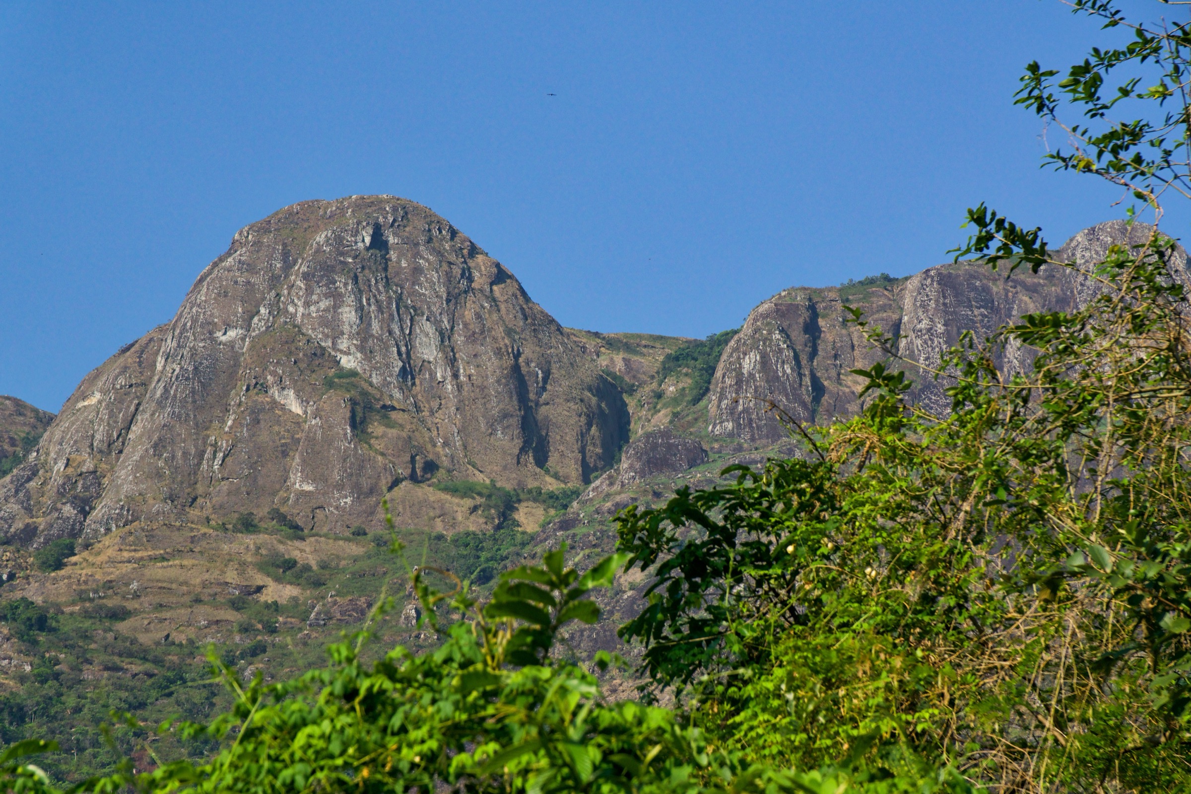 The Mulanje Massif looking toward West Peak from the SW plateau rim