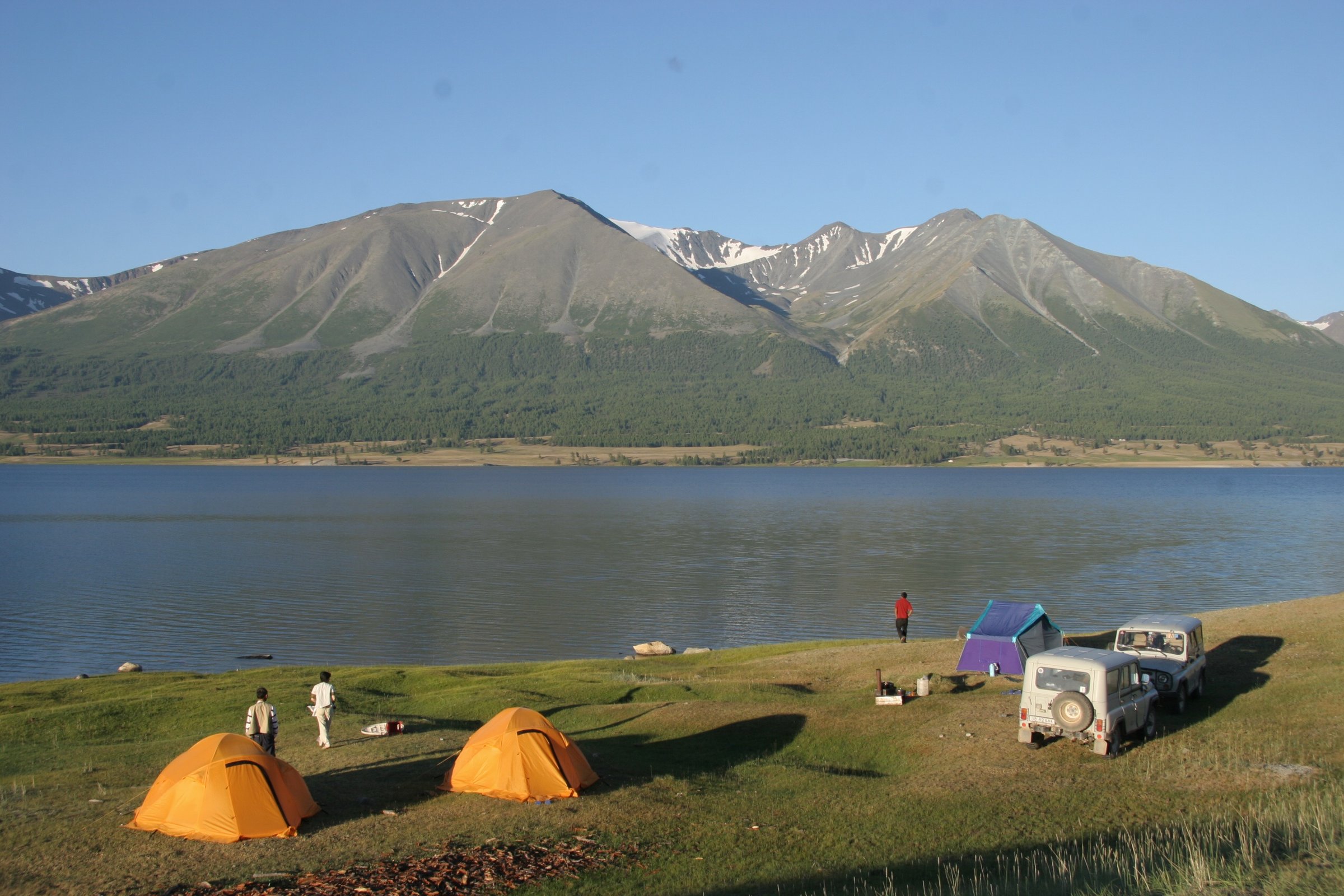 Camping in the Tavan Bogd area, Mongolian Altai