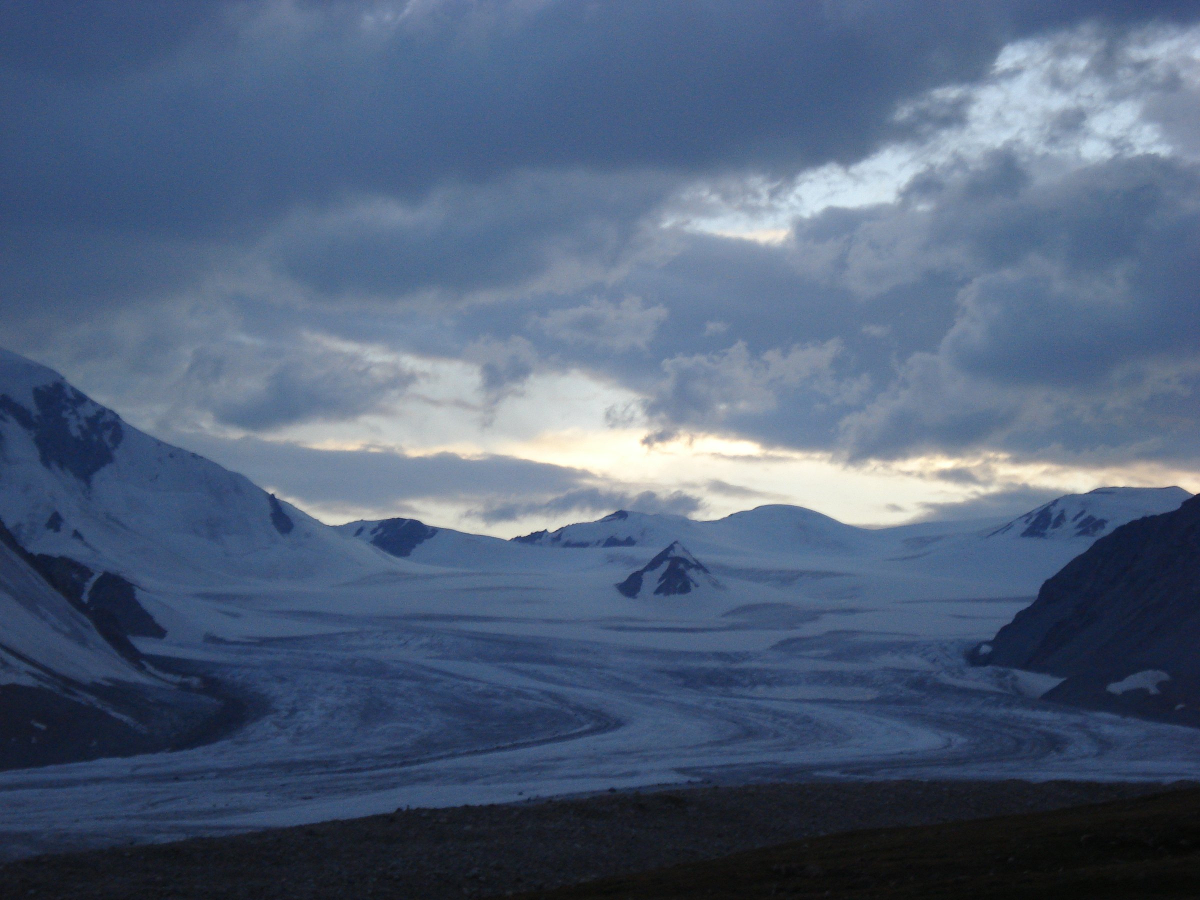 Potanin Glacier on the Tavan Bogd massif, Mongolian Altai