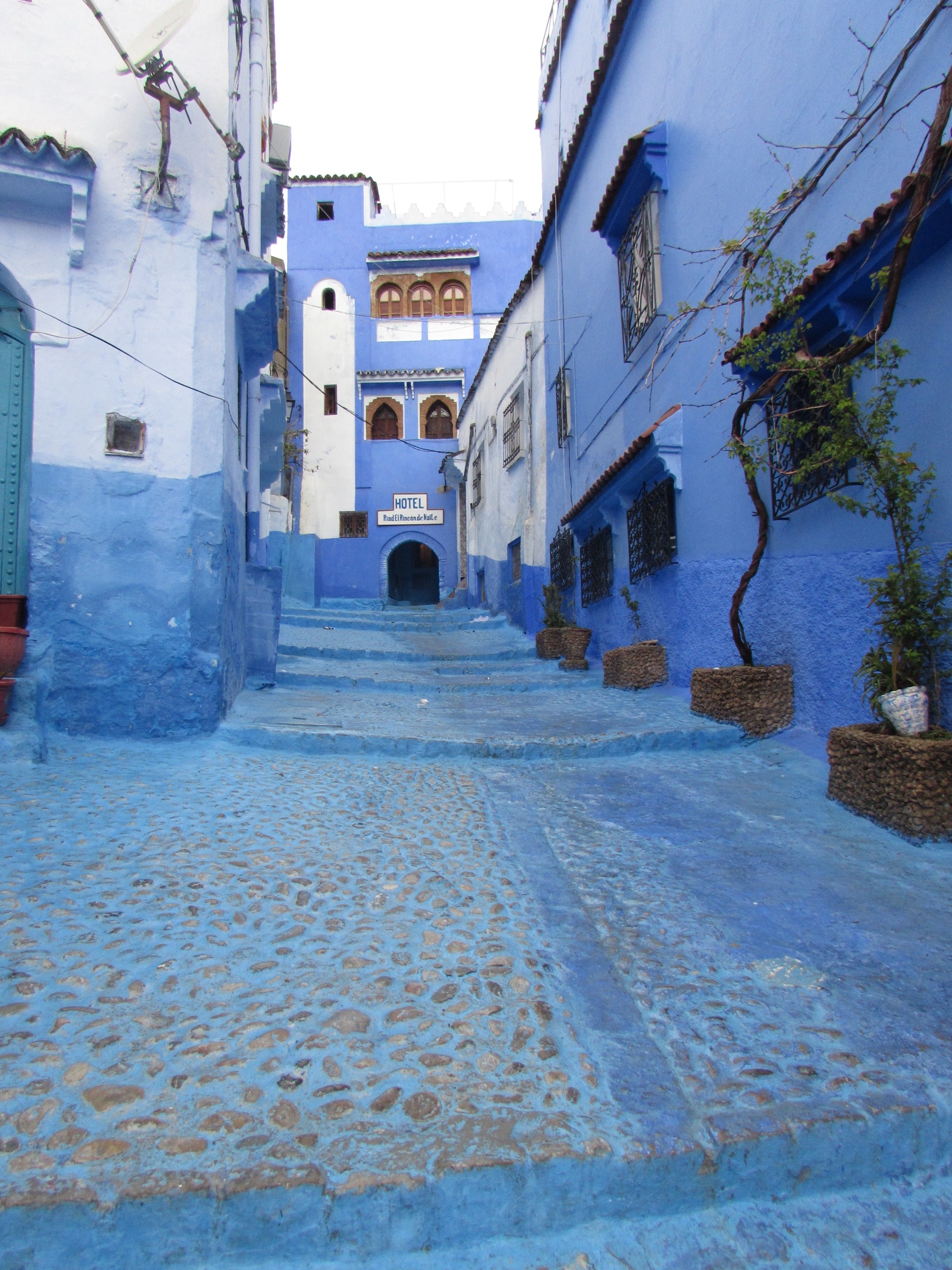 Médina bleue de Chefchaouen au pied des montagnes du Rif, Maroc