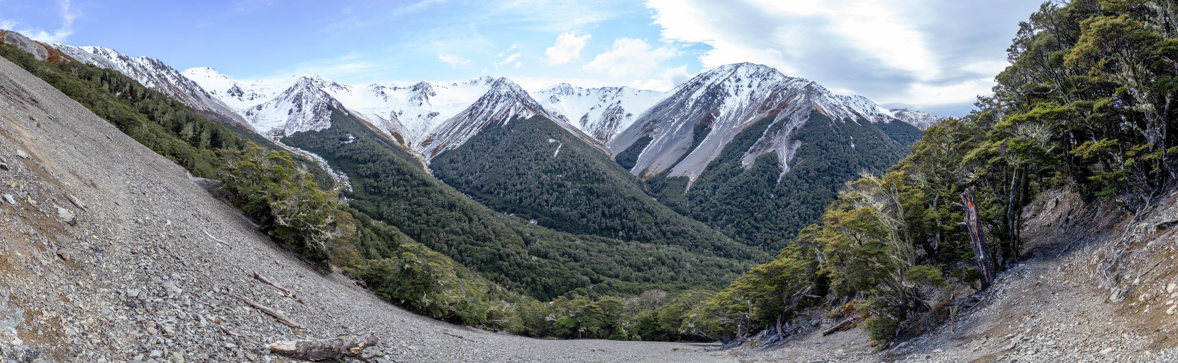 Craigieburn Edge Track with view of Mt Manson