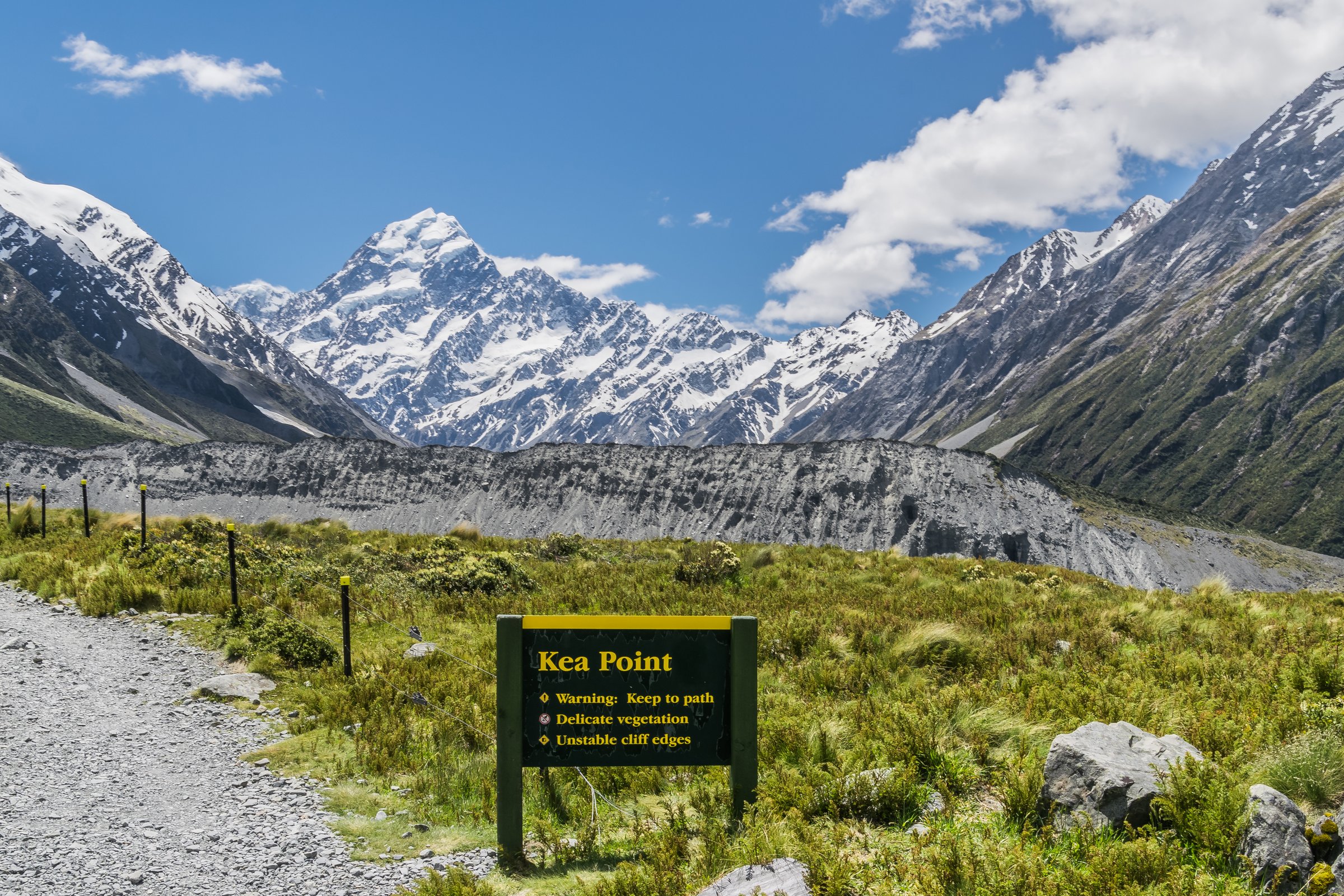 Kea Point in Mount Cook National Park