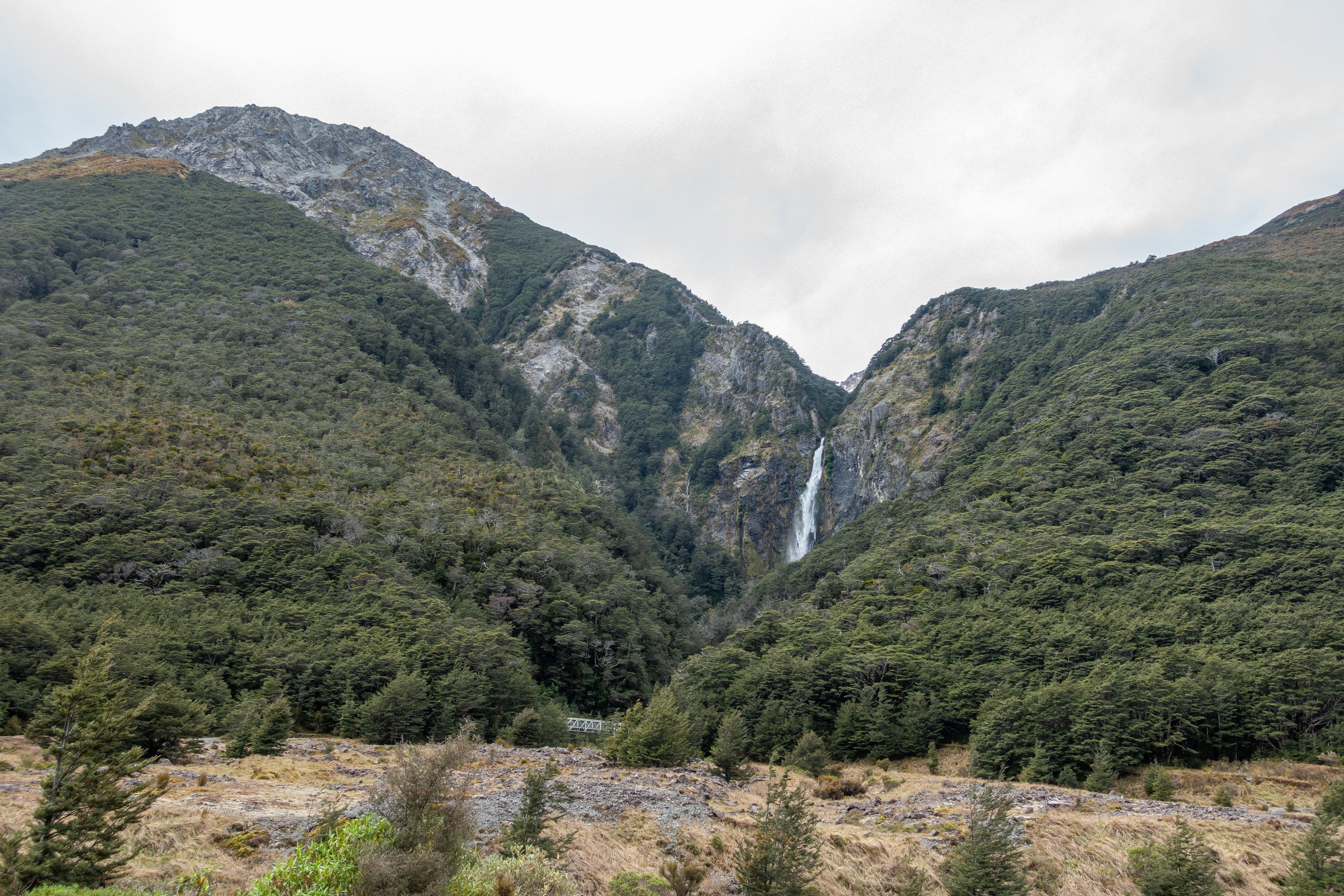 Devil's Punchbowl waterfall, Arthur's Pass