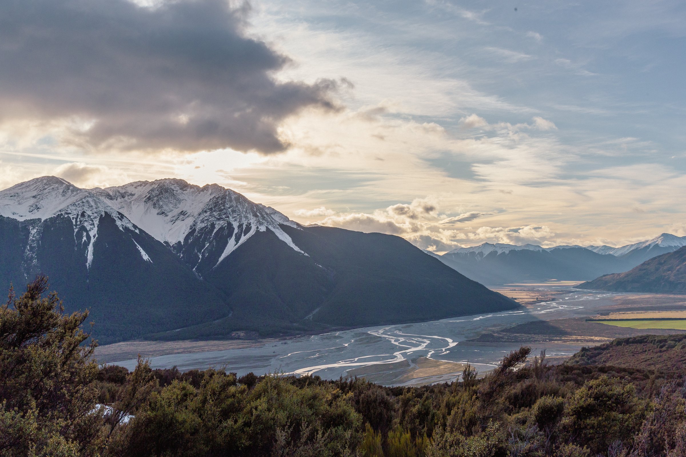 Ridges of Dome from Bealey Spur Track