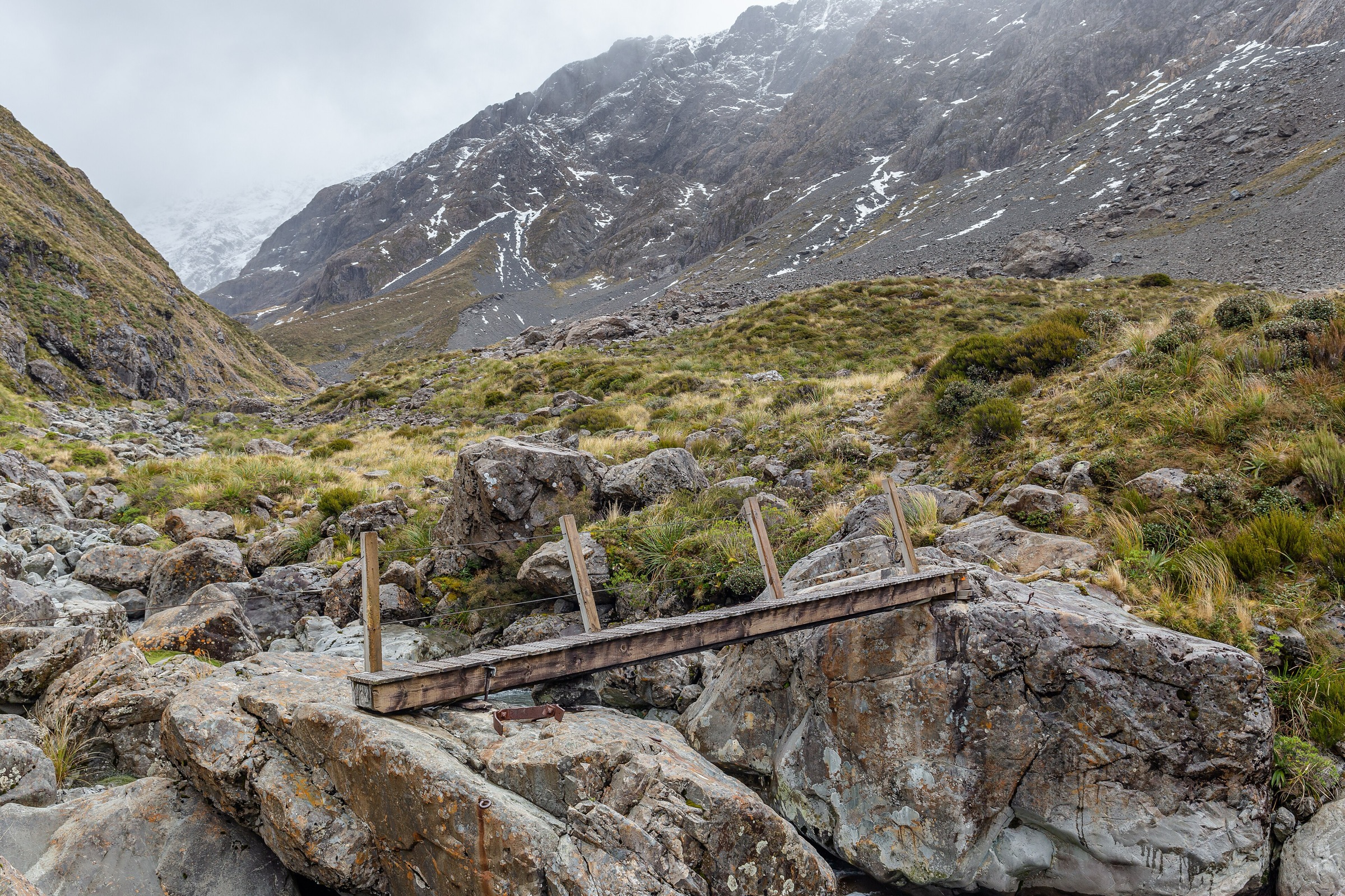 Otira Valley Track dans le parc national d'Arthur's Pass, Nouvelle-Zélande