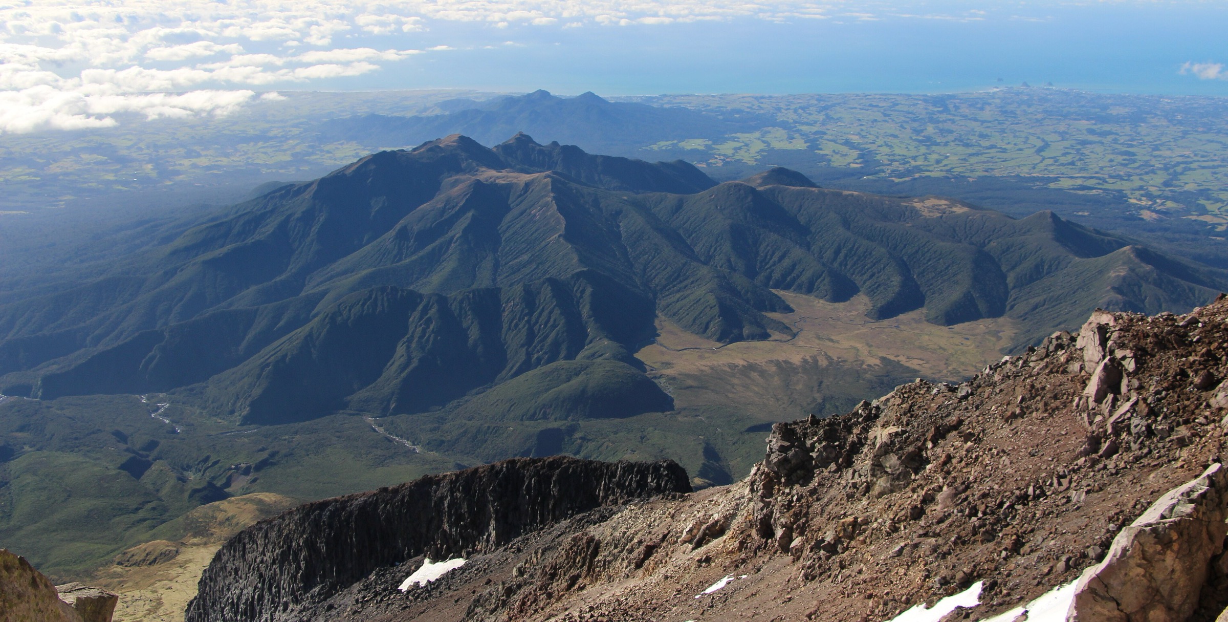 The Pouākai Range ridgeline in Egmont National Park