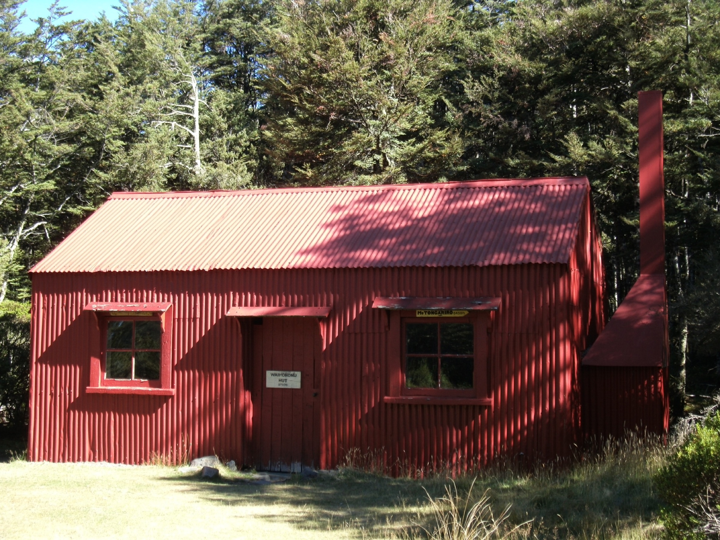 L'Historic Waihohonu Hut, construit en 1903-04 dans le parc national de Tongariro