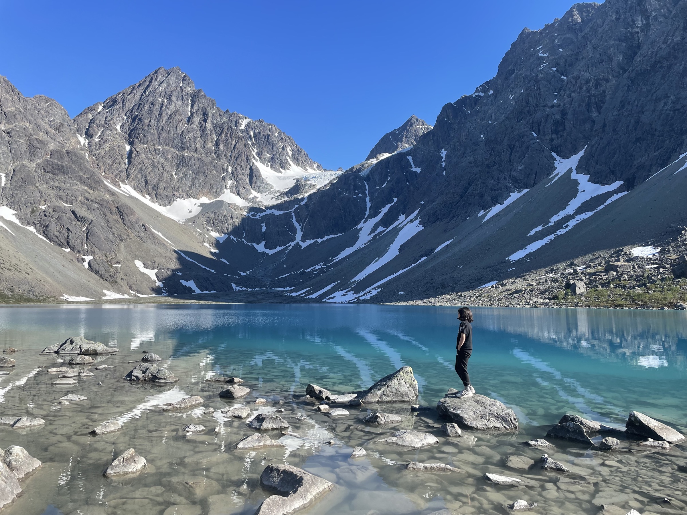 Blåisvannet, Lyngen