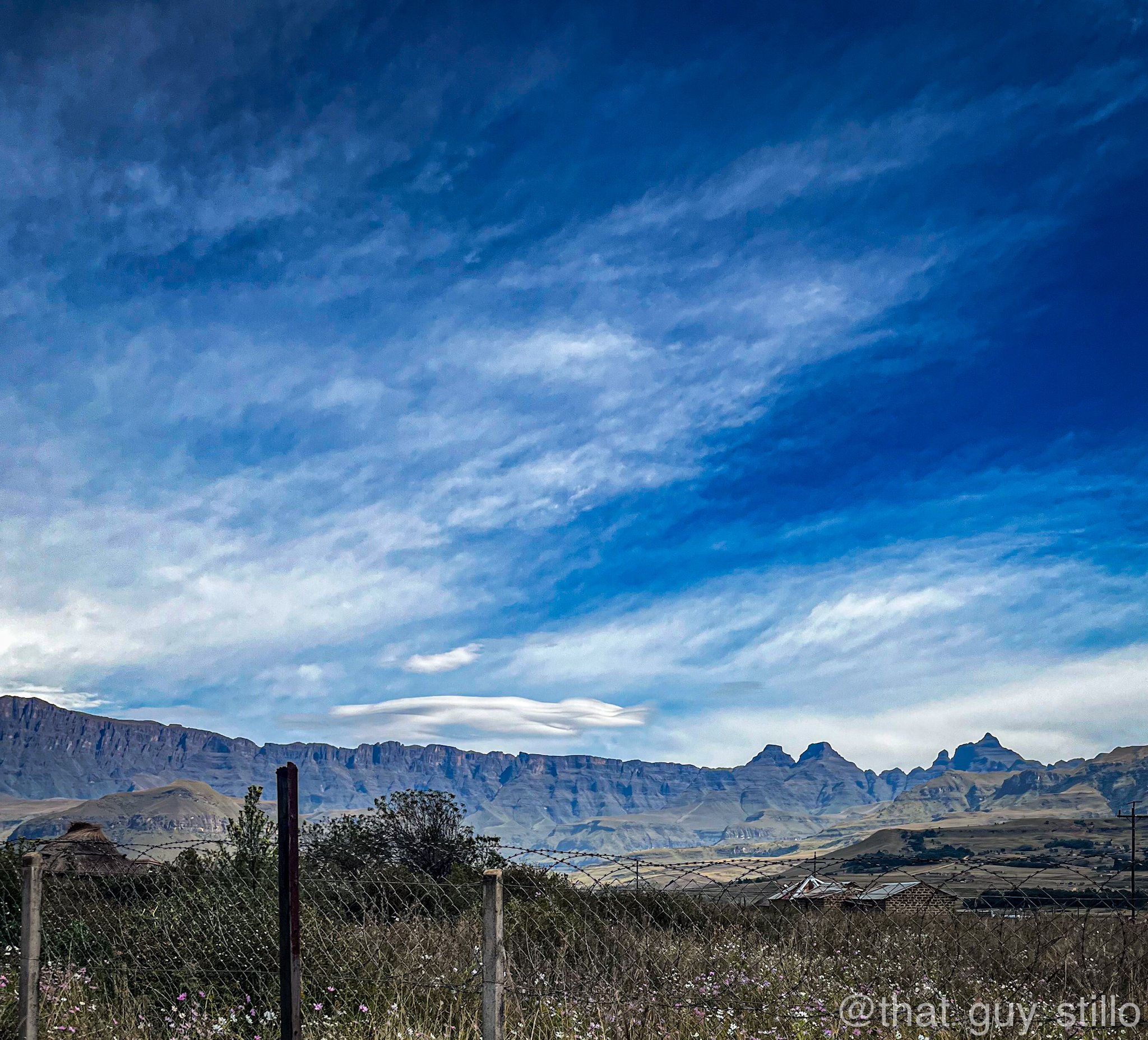 Cathedral ridge, Drakensberg escarpment