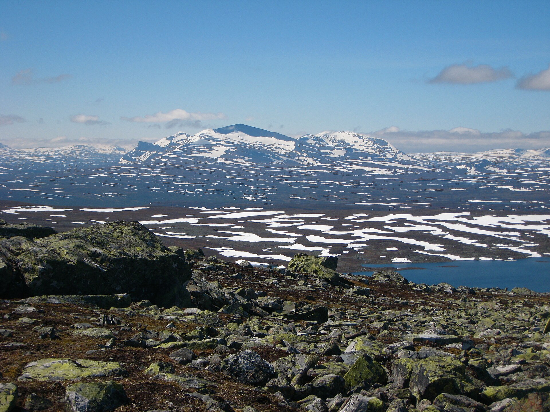 Helags massif viewed from the approach