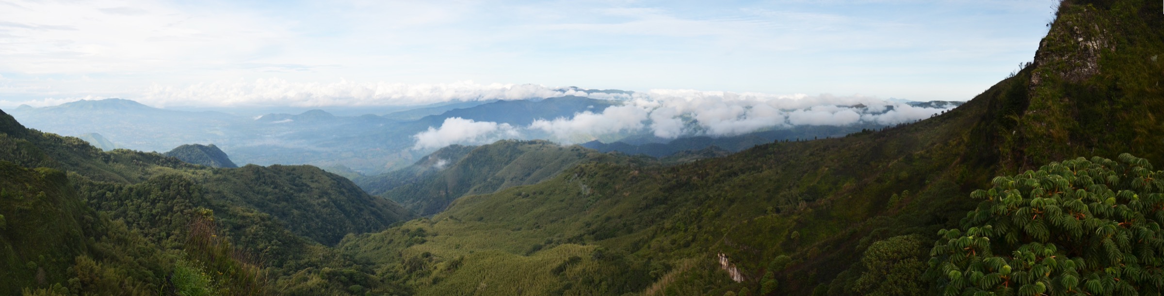 Panorama of the Kipengere Range from the edge of the Kitulo Plateau looking west