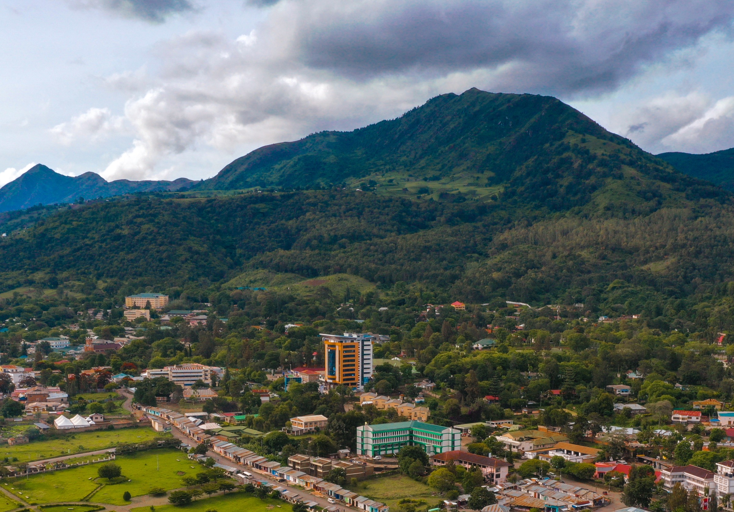 Mbeya town with the Loleza ridge on the immediate skyline