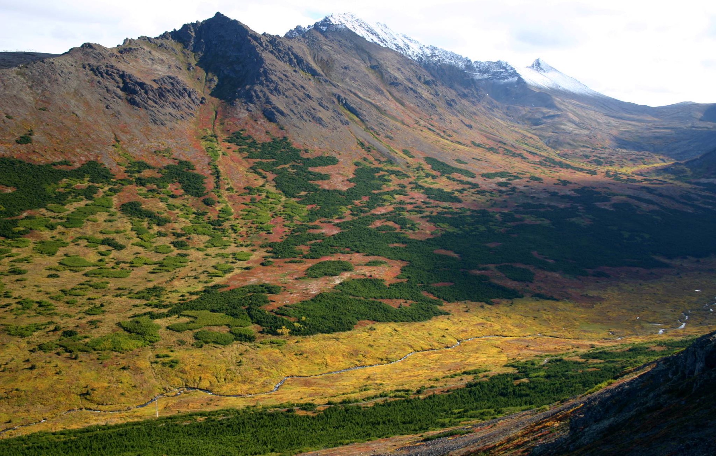 Powerline Pass à l'automne, Chugach State Park