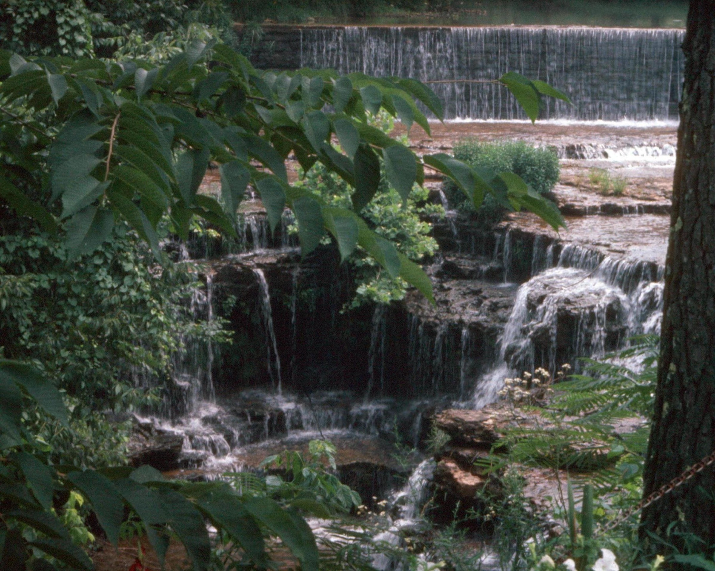 Une cascade le long du Fiery Gizzard Trail dans le South Cumberland State Park, Tennessee