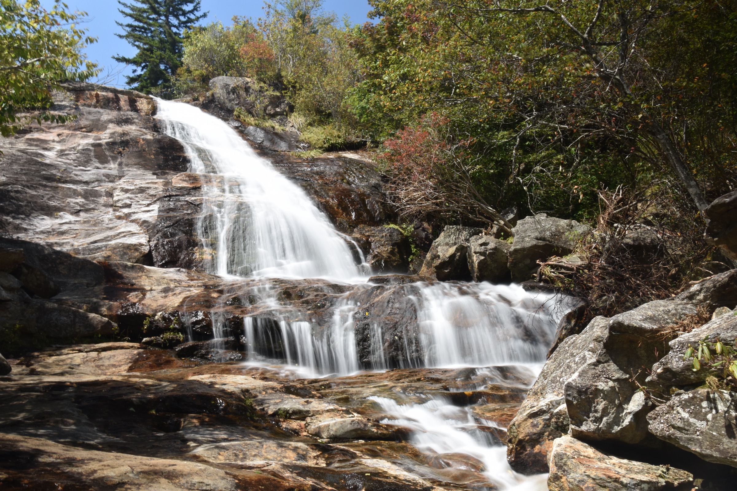 Upper Falls at Graveyard Fields, Blue Ridge Parkway, North Carolina