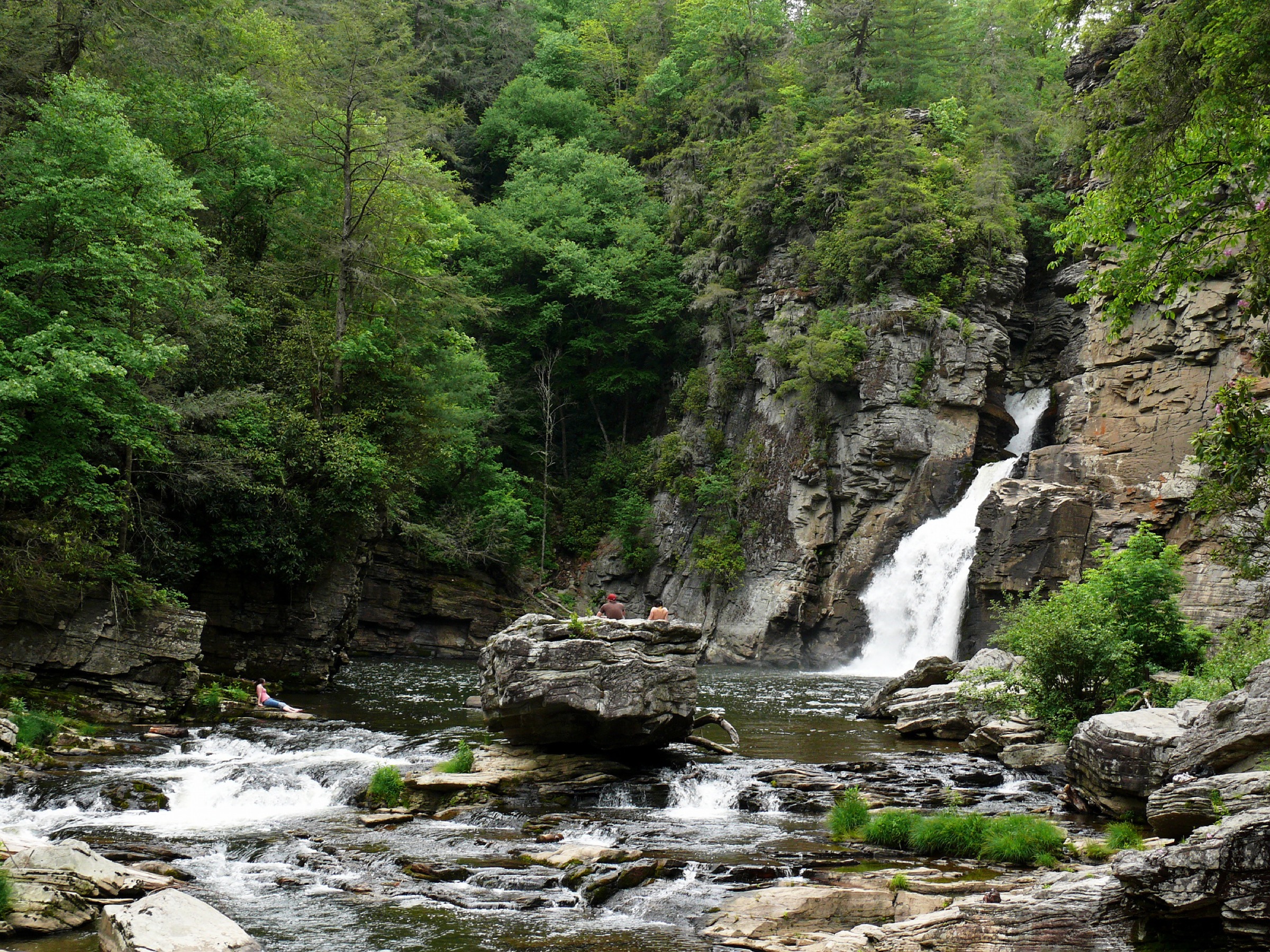 Linville Falls in the Blue Ridge Parkway's Linville Gorge