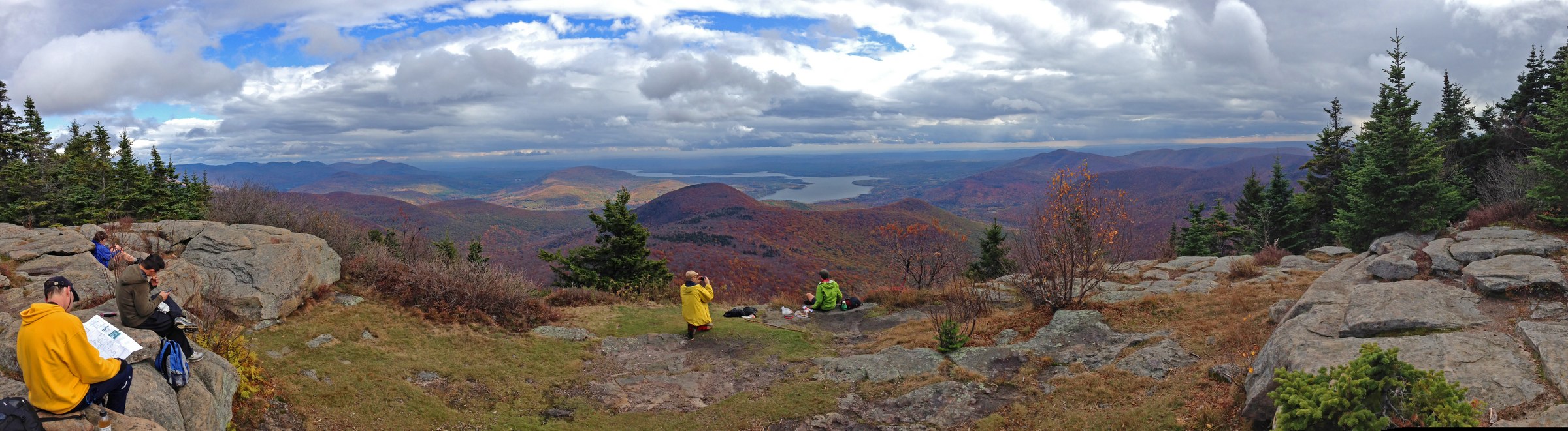 View across the Ashokan Reservoir from the summit ledge of Wittenberg Mountain