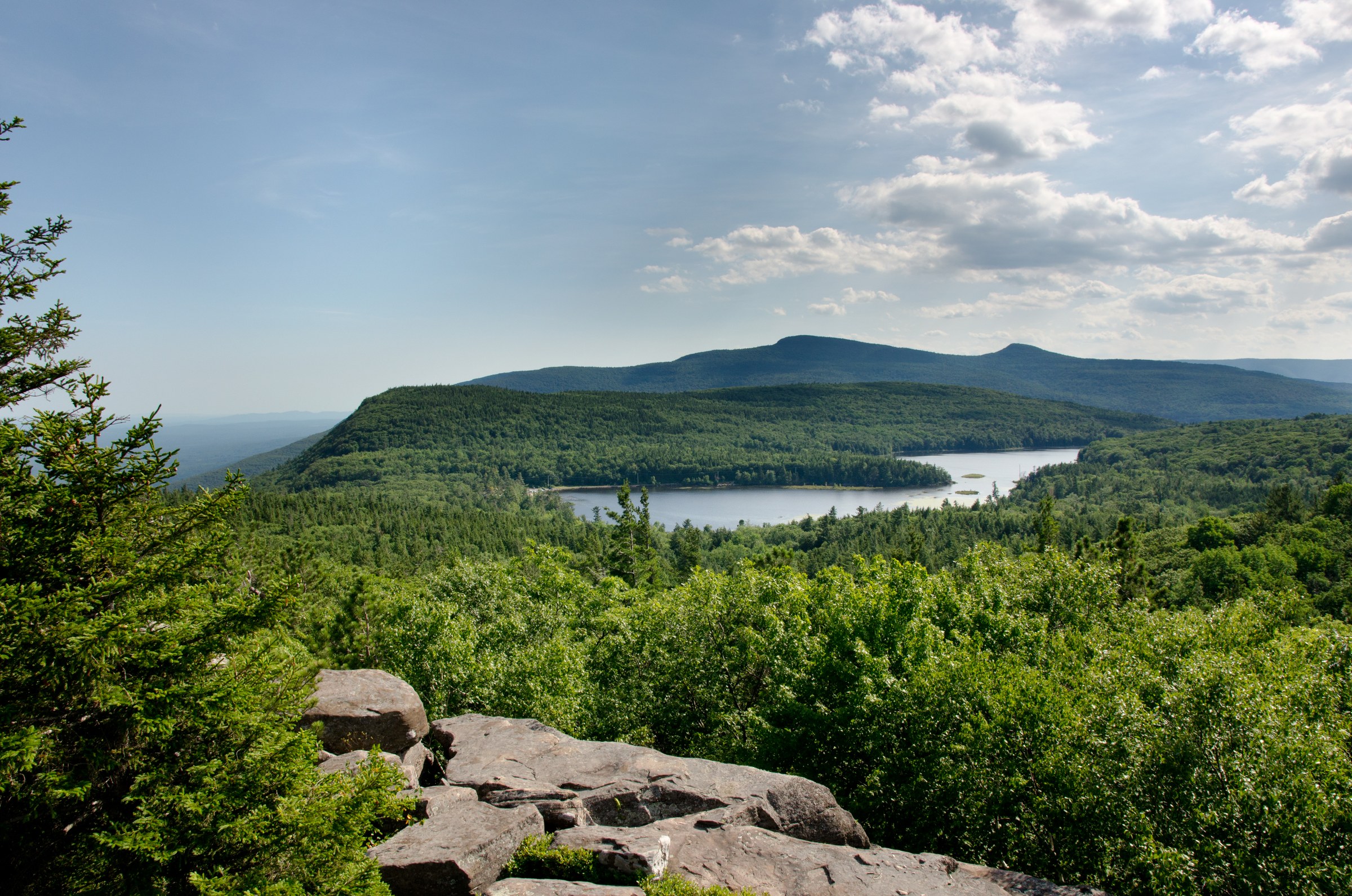 North-South Lake seen from Sunset Rocks above the Catskill Escarpment
