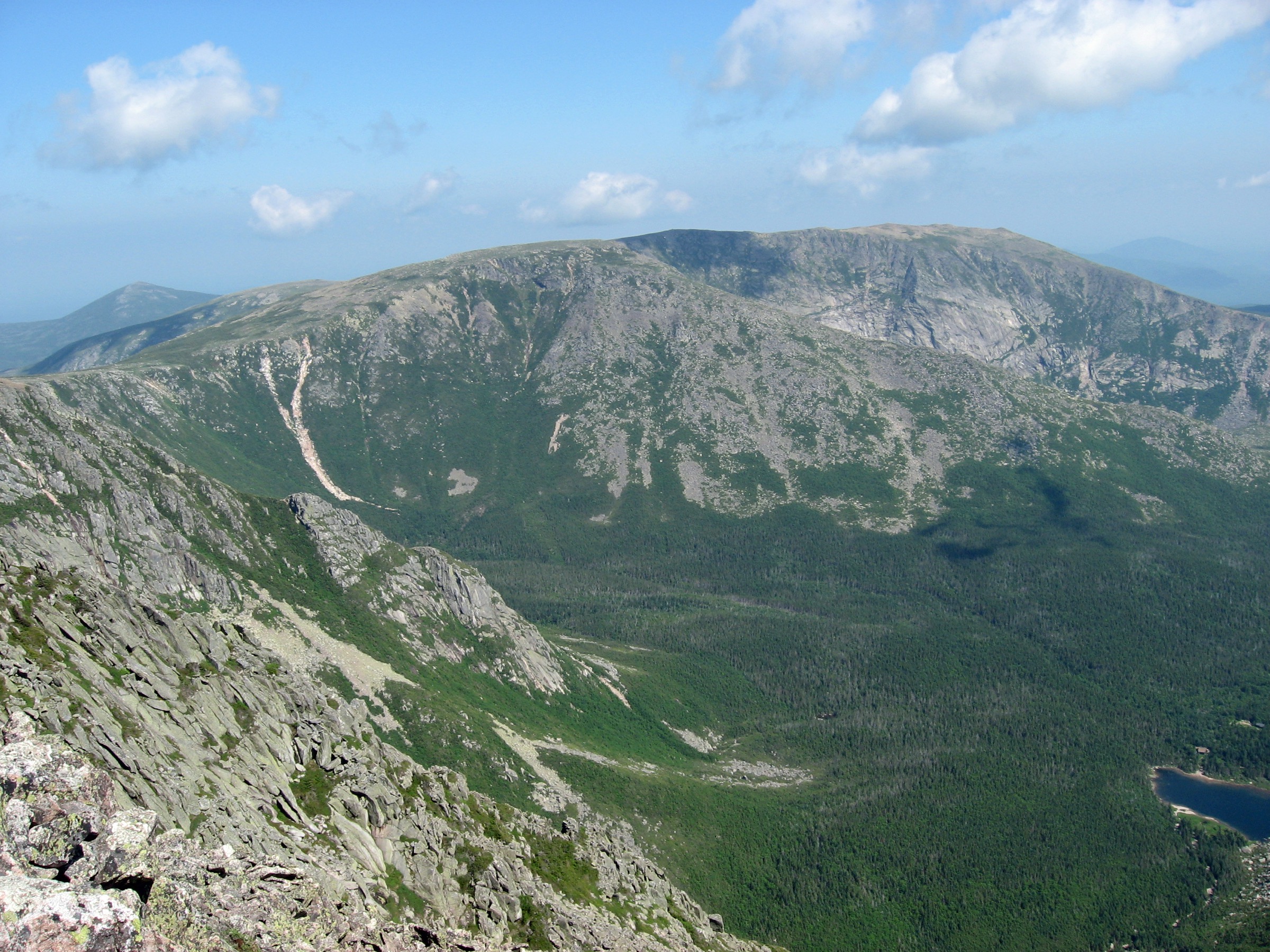 Hamlin Peak seen from Baxter Peak on Katahdin