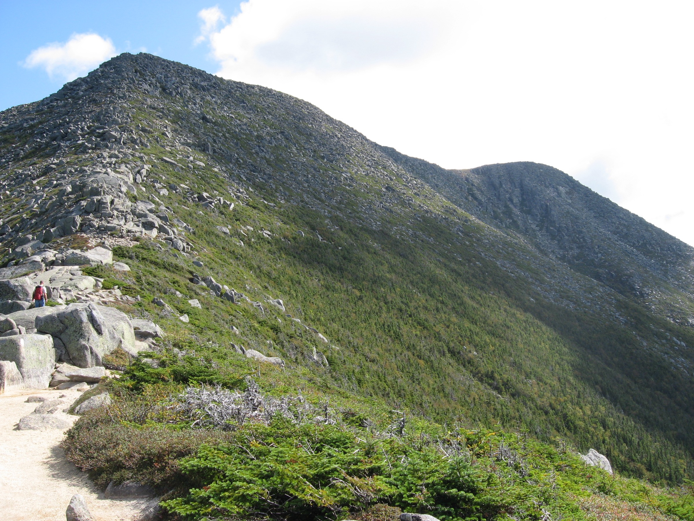 Mount Katahdin seen from the Hunt Trail approach