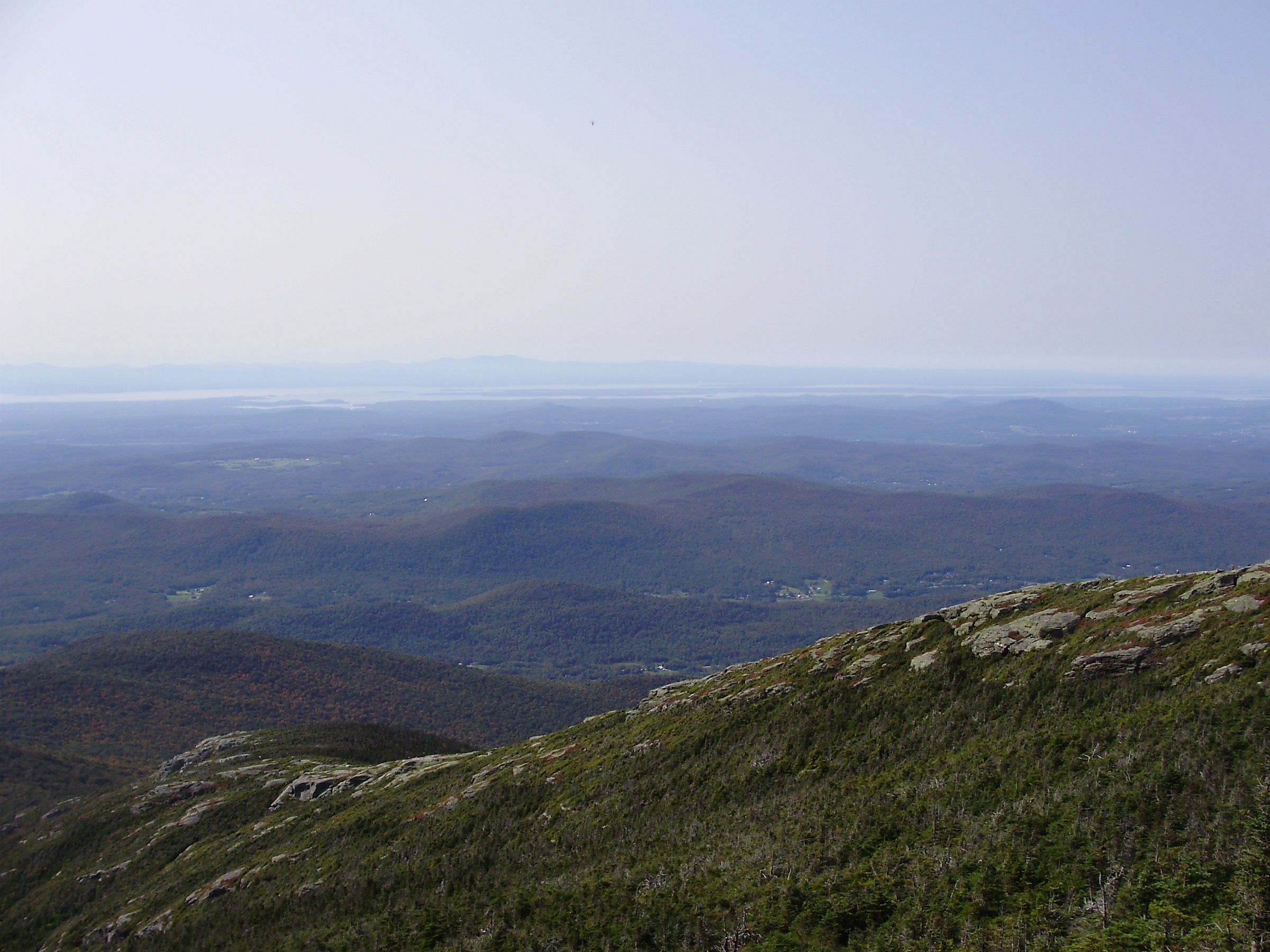 View west from the Sunset Ridge Trail on the western slopes of Mount Mansfield