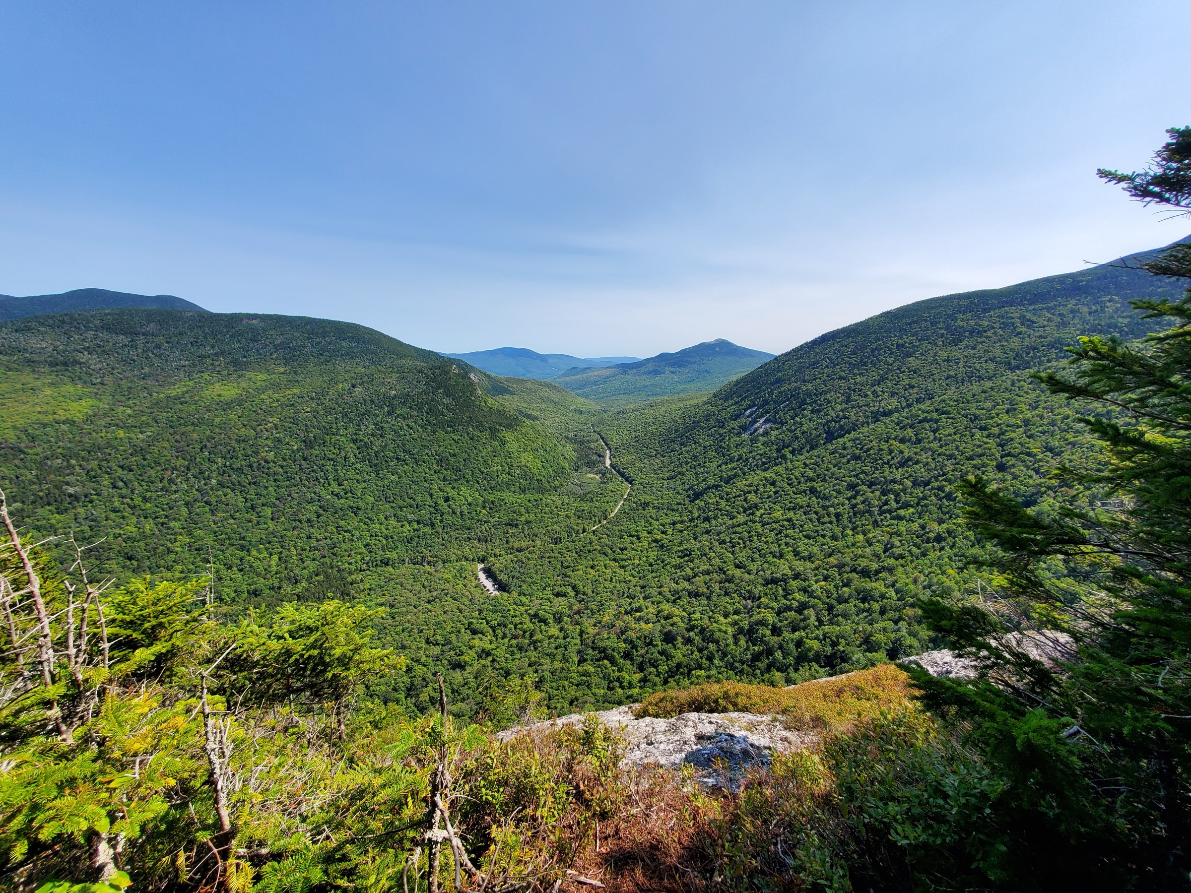 Grafton Notch seen from the summit of Old Speck Mountain