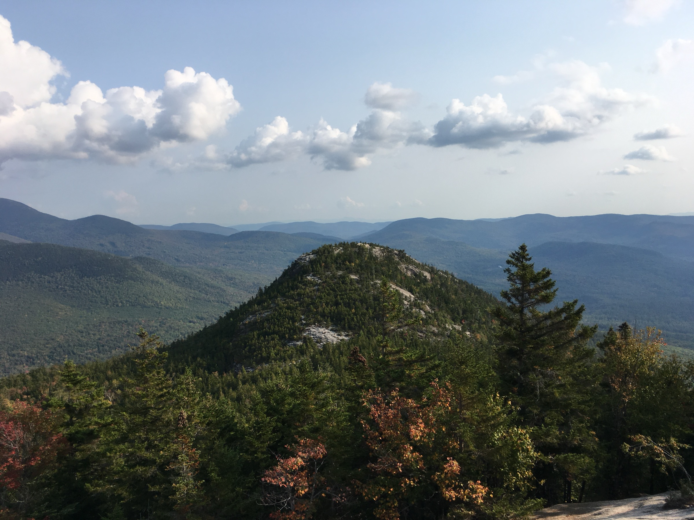 Welch Mountain's open granite ledges seen from Dickey Mountain