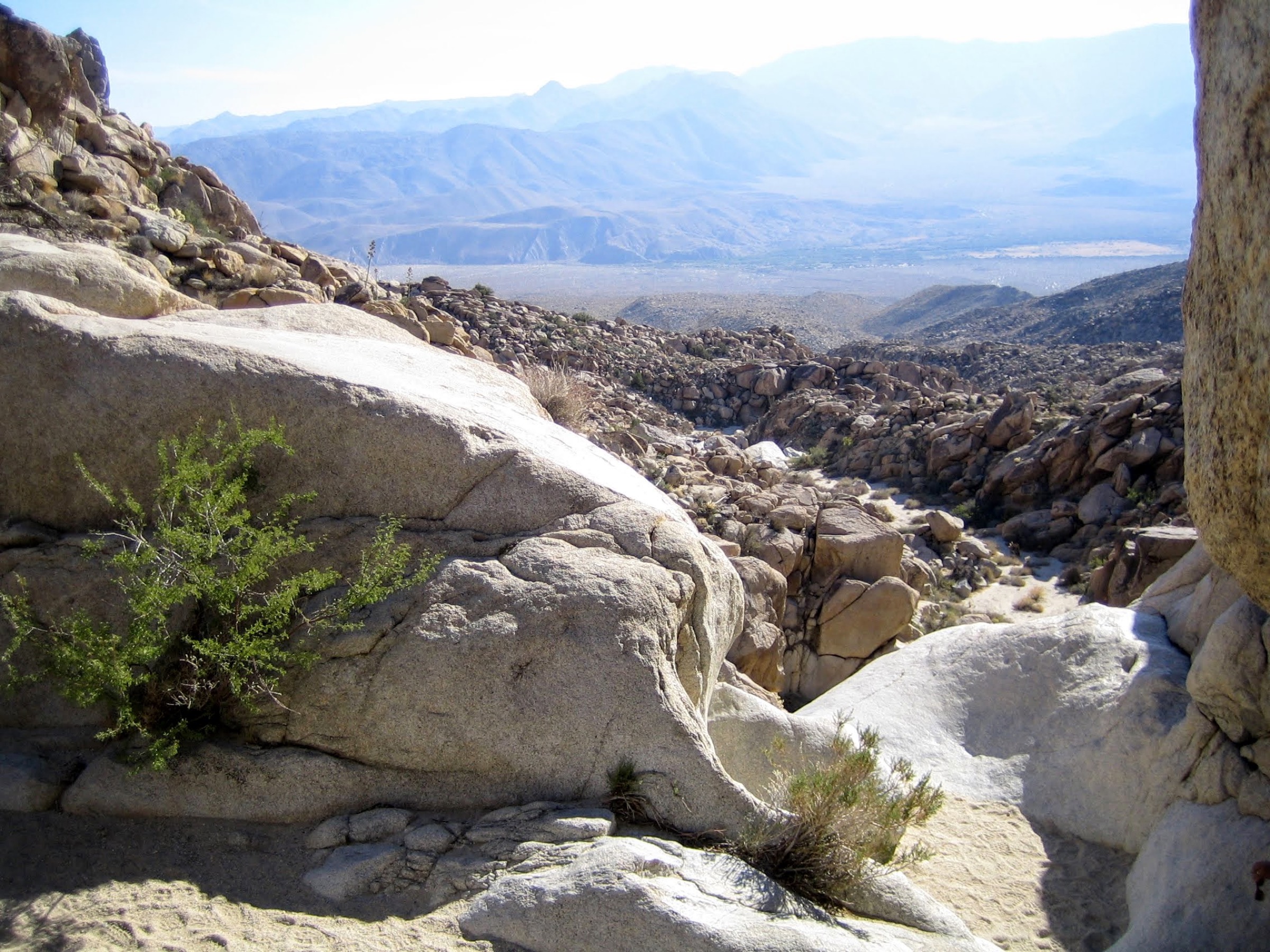Smuggler's Canyon viewpoint above Blair Valley in Anza-Borrego